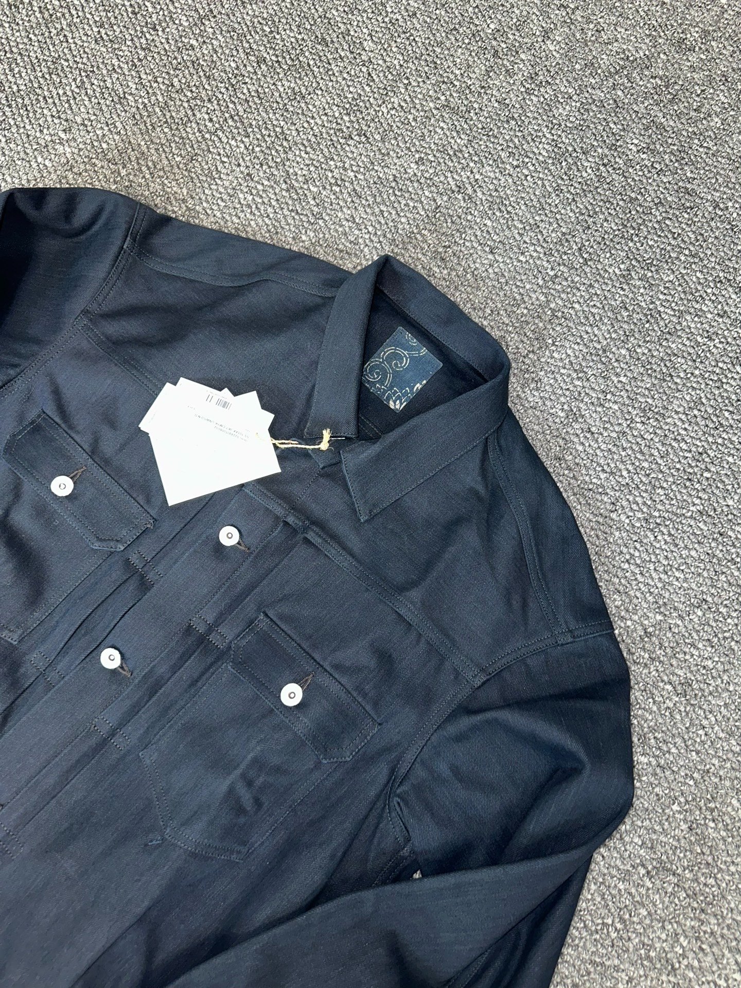 visvim 101xx ND Dark Indigo Denim Jacket — front