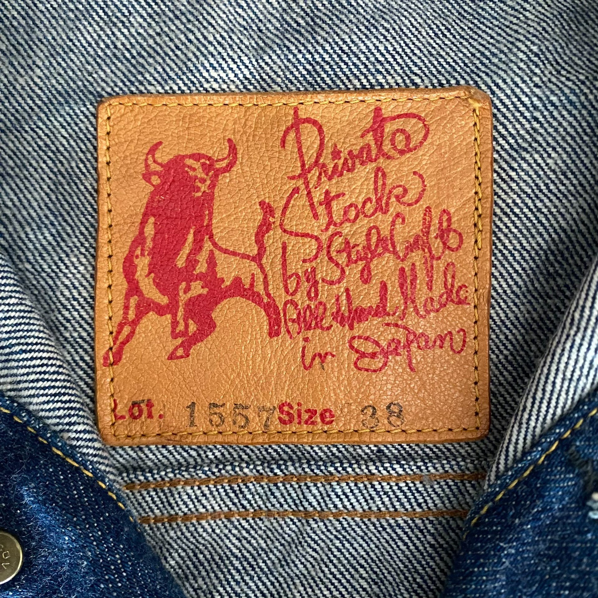 Evisu Lot1557 Early Bison Denim Jacket — back