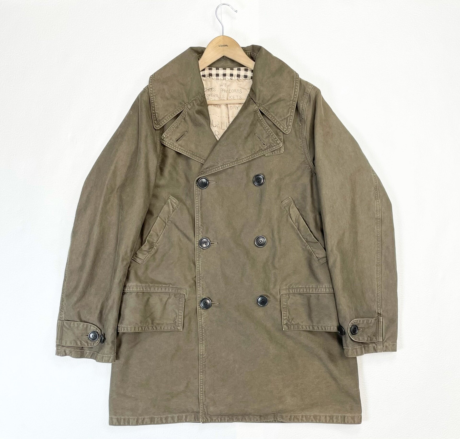 VISVIM Shipman Distressed Trench Coat