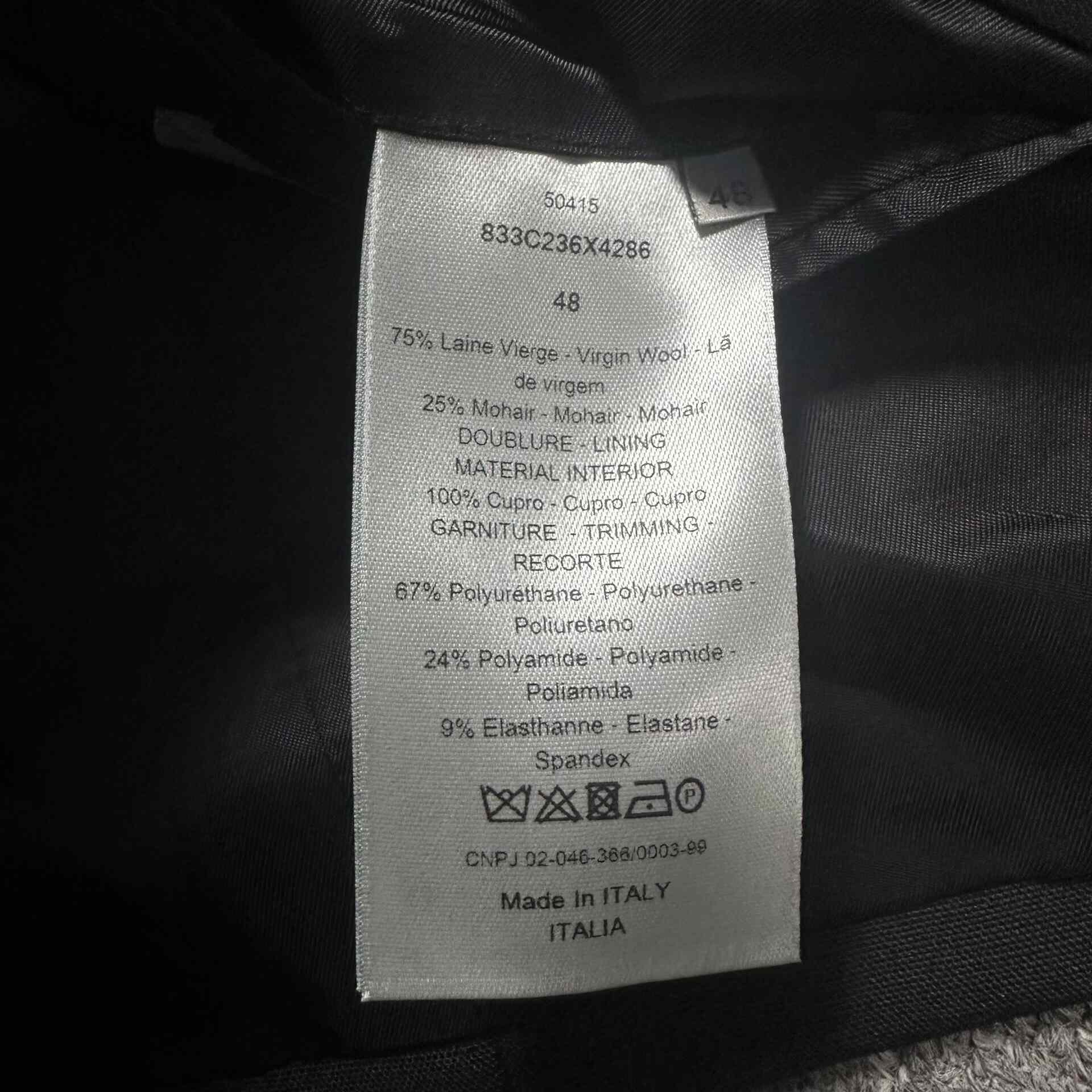 Dior Atelier Black Suit Jacket — back