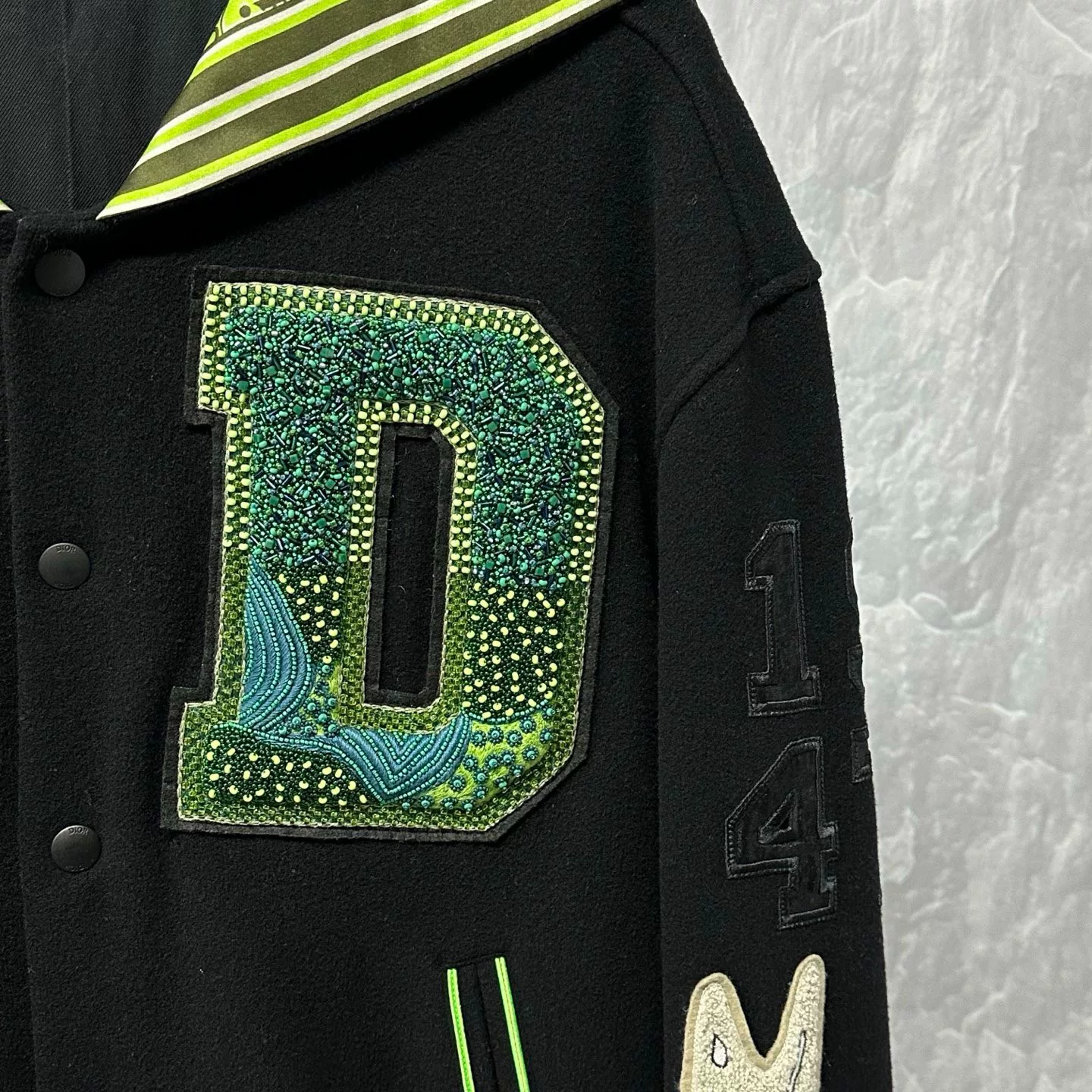 Louis Vuitton SS26 Ski Logo Wool Sweater — detail
