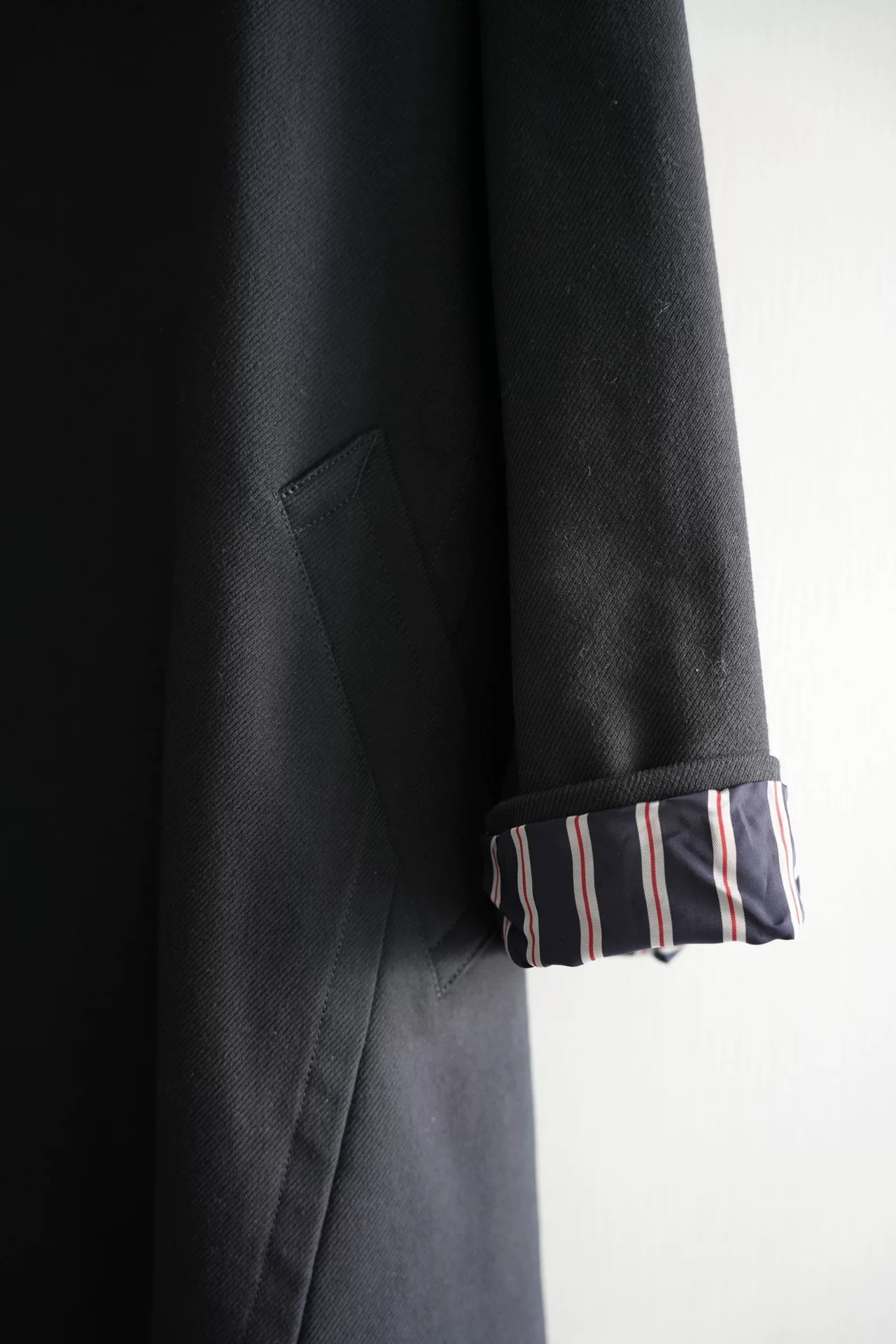 Yohji Yamamoto 15AW Leather Collar Coat — back