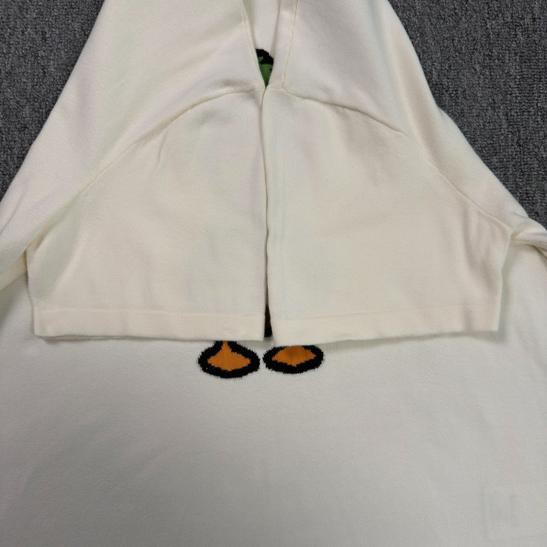 LV Nigo Duck Graphic White Knit Tee — back