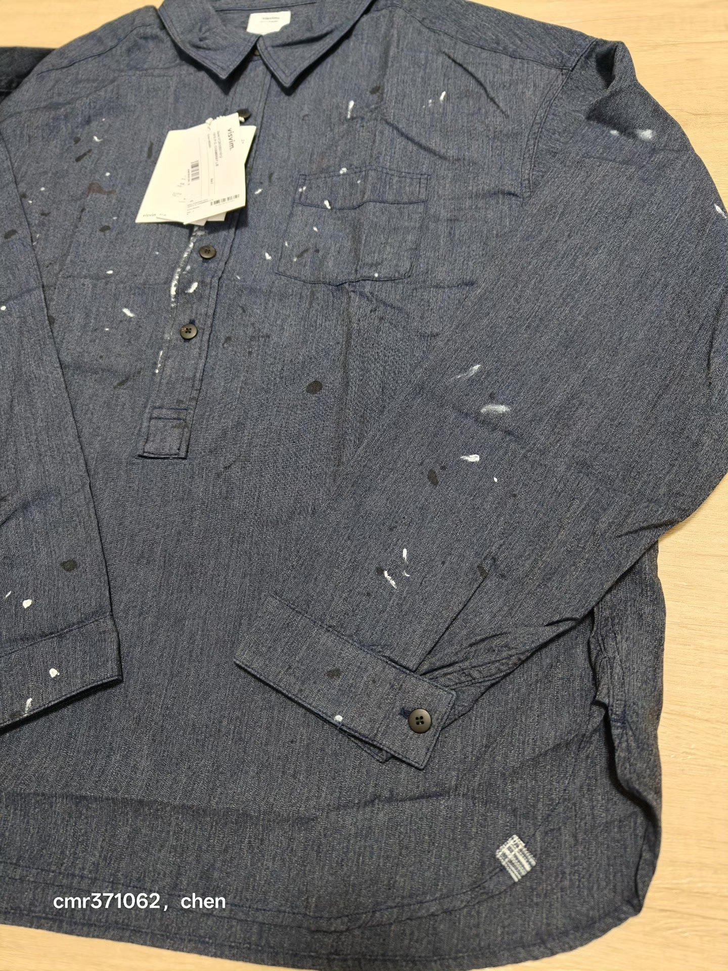 VISVIM 26SS 1910 P.O. CHAMBRAY L/S — back