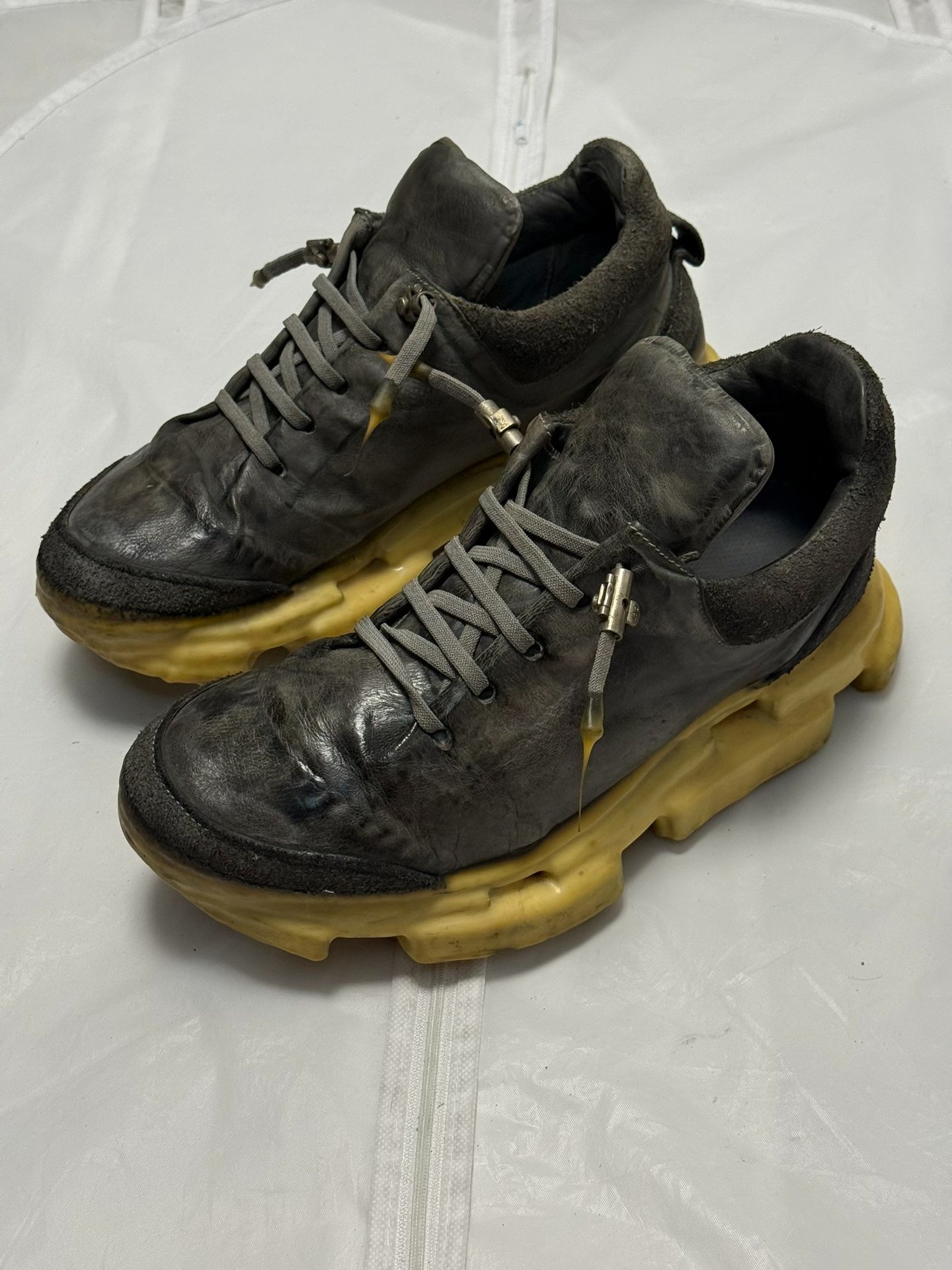 Carol Christian Poell Leather Sneakers — back