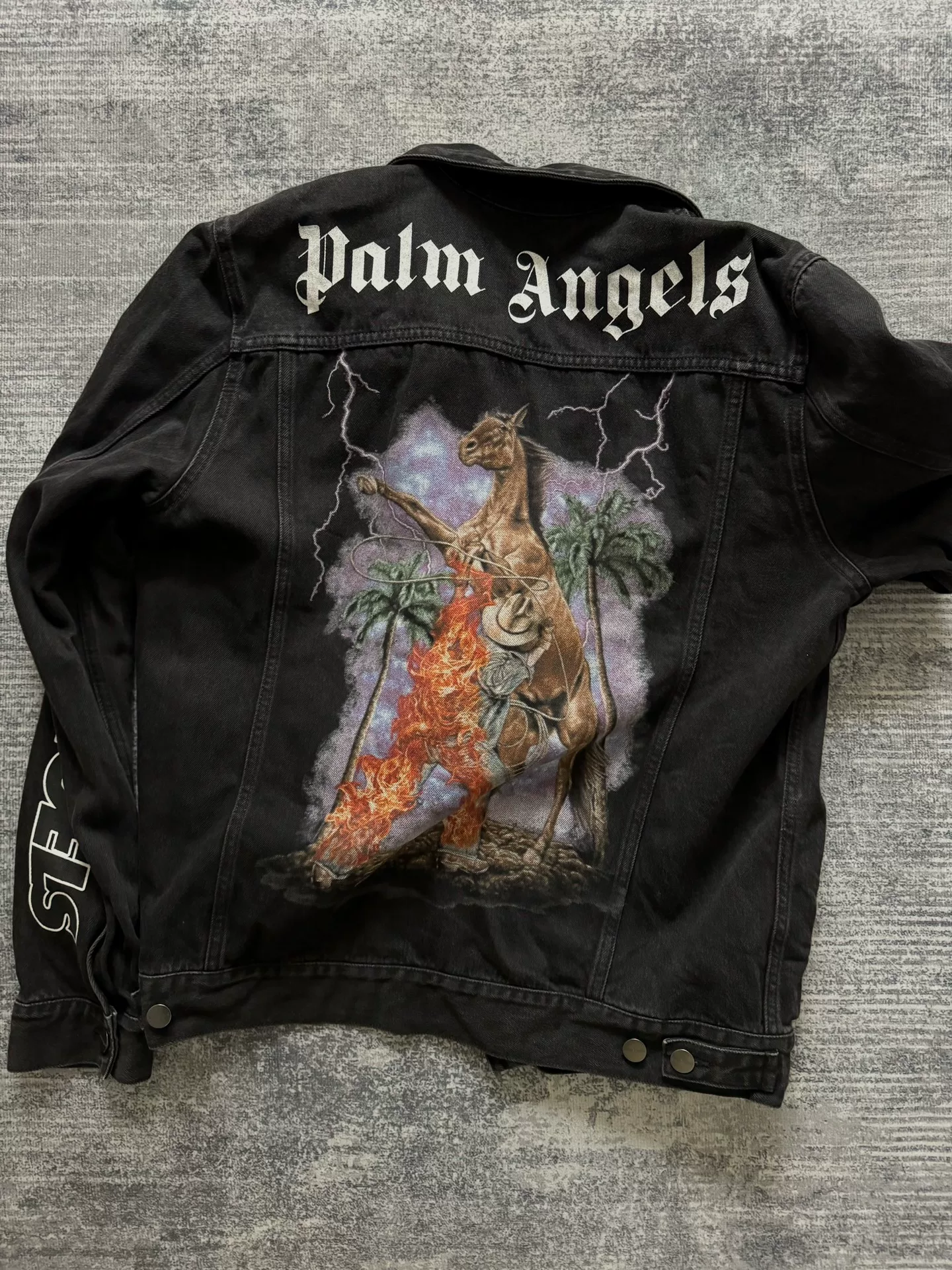 Palm Angels Denim Jacket Size L — front