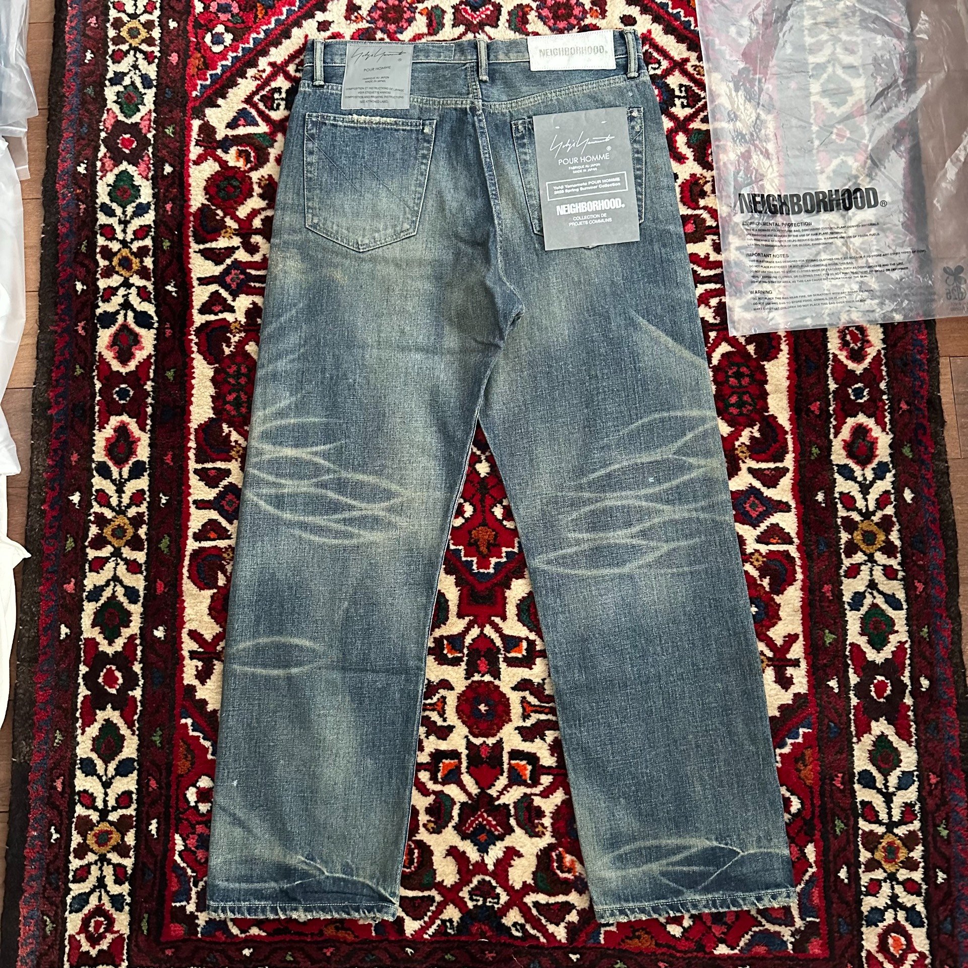 Neighborhood x Yohji Yamamoto Denim Jeans — front