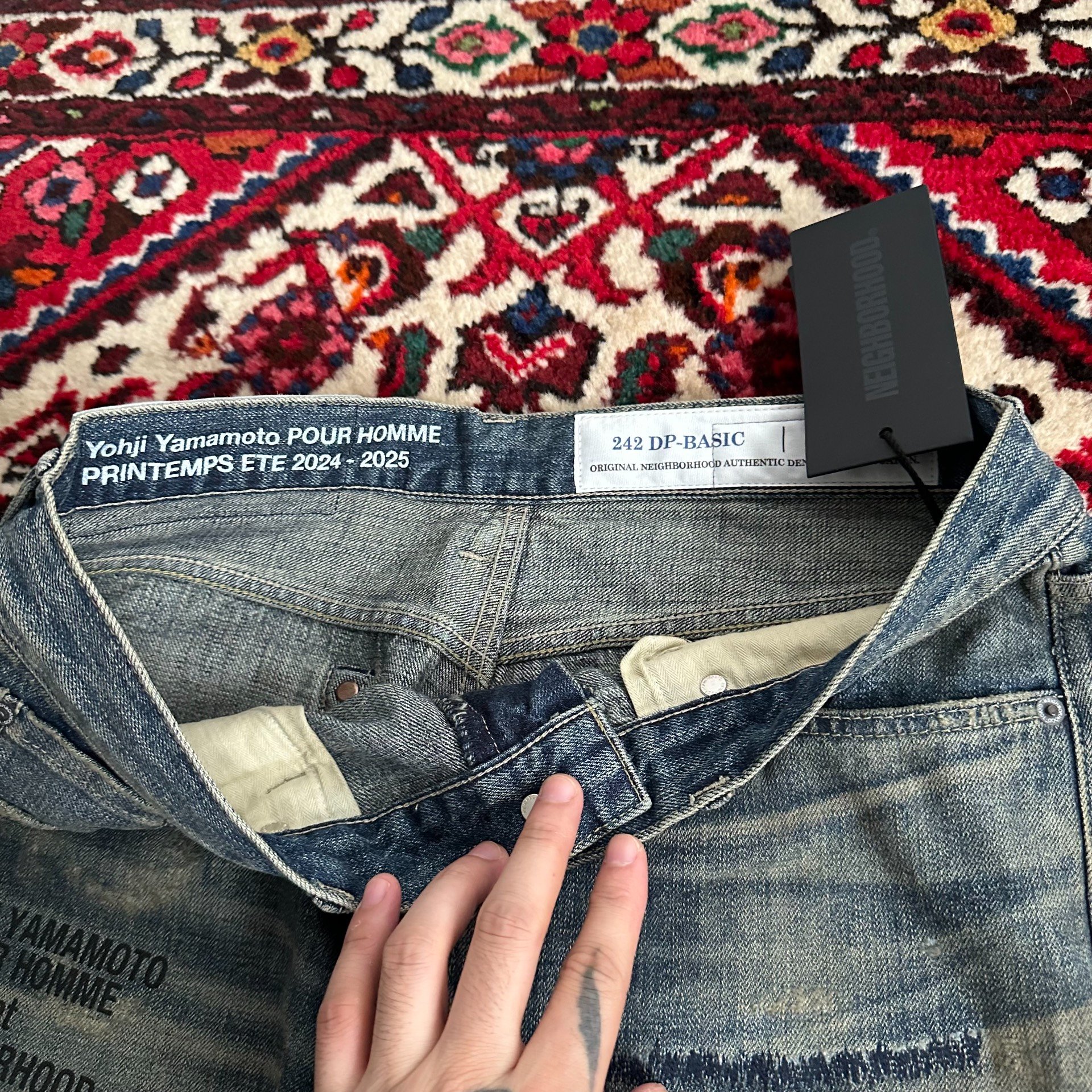 Neighborhood x Yohji Yamamoto Denim Jeans — label