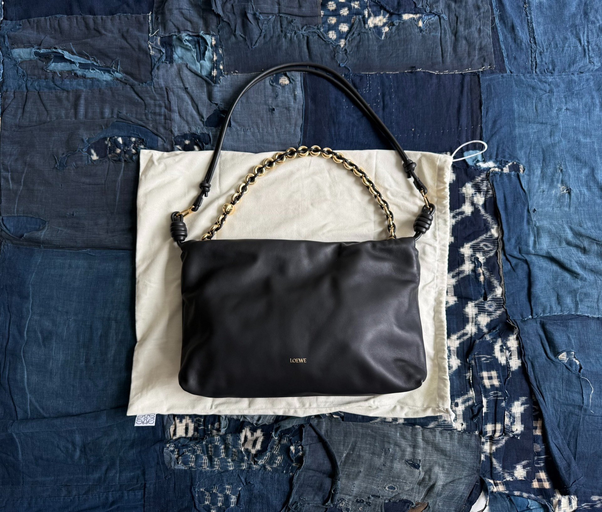 LOEWE Flamenco Large Black Purse