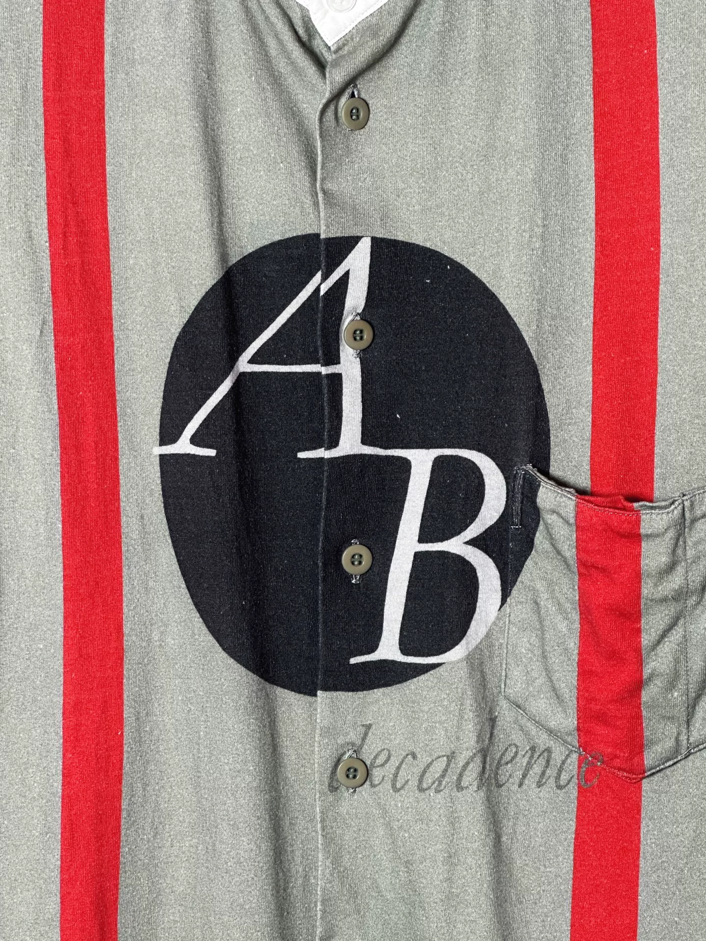 Yohji Yamamoto 07SS Henley Shirt — detail
