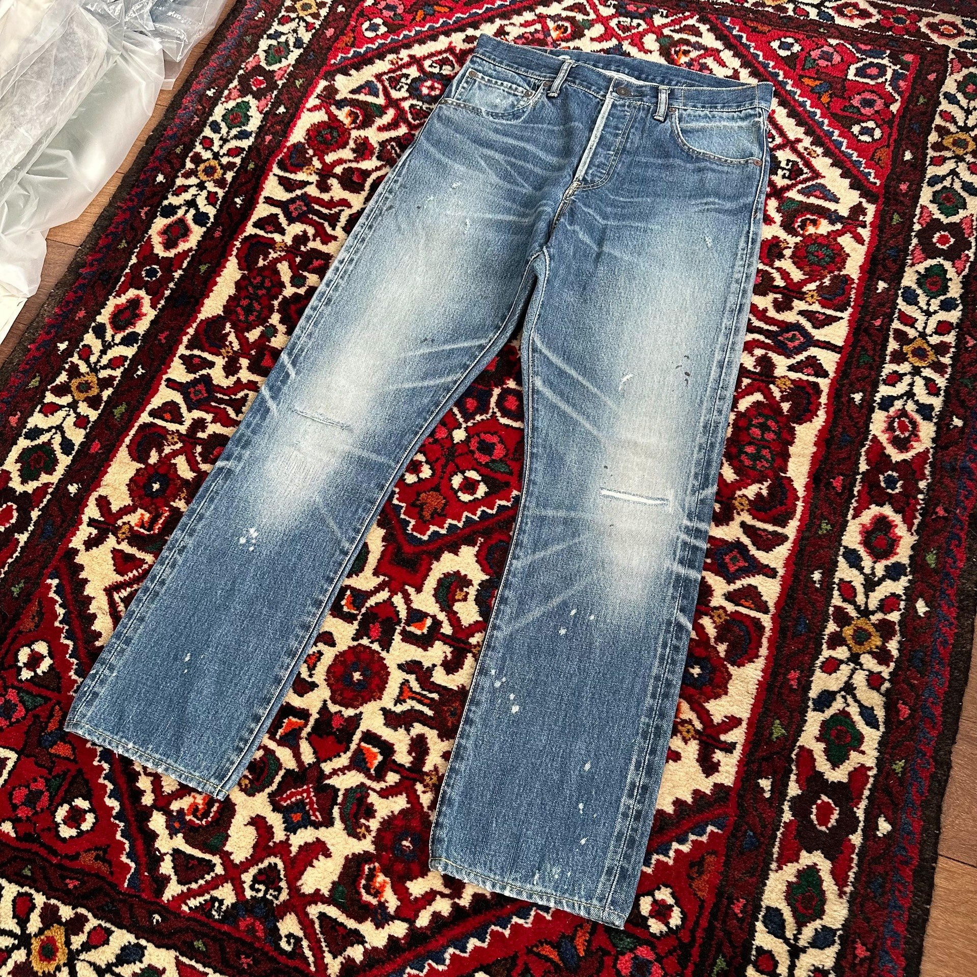visvim 22ss 16D29 Washed Jeans — detail