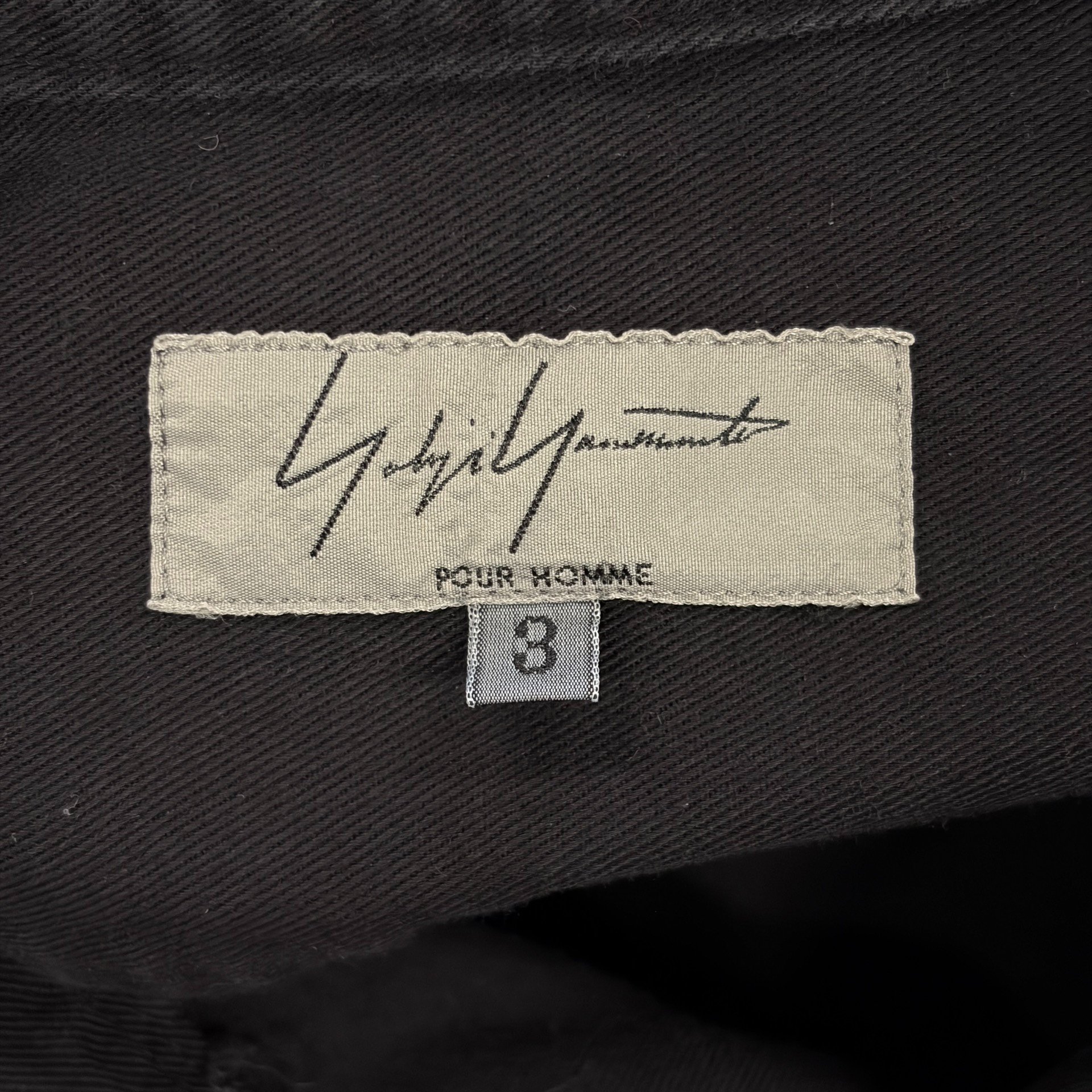 Yohji Yamamoto 2016 AW Double Pocket Long Shirt — label