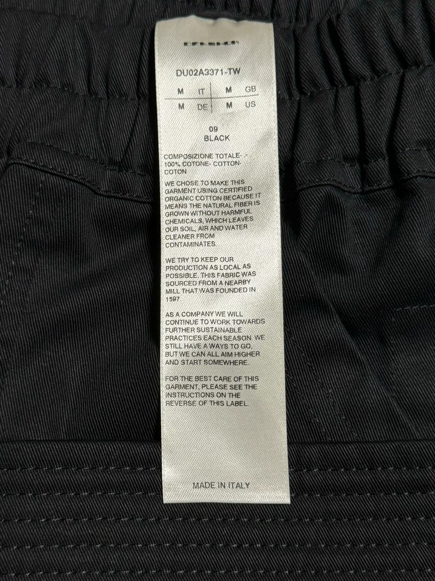 Rick Owens Black Cargo Pants M — detail