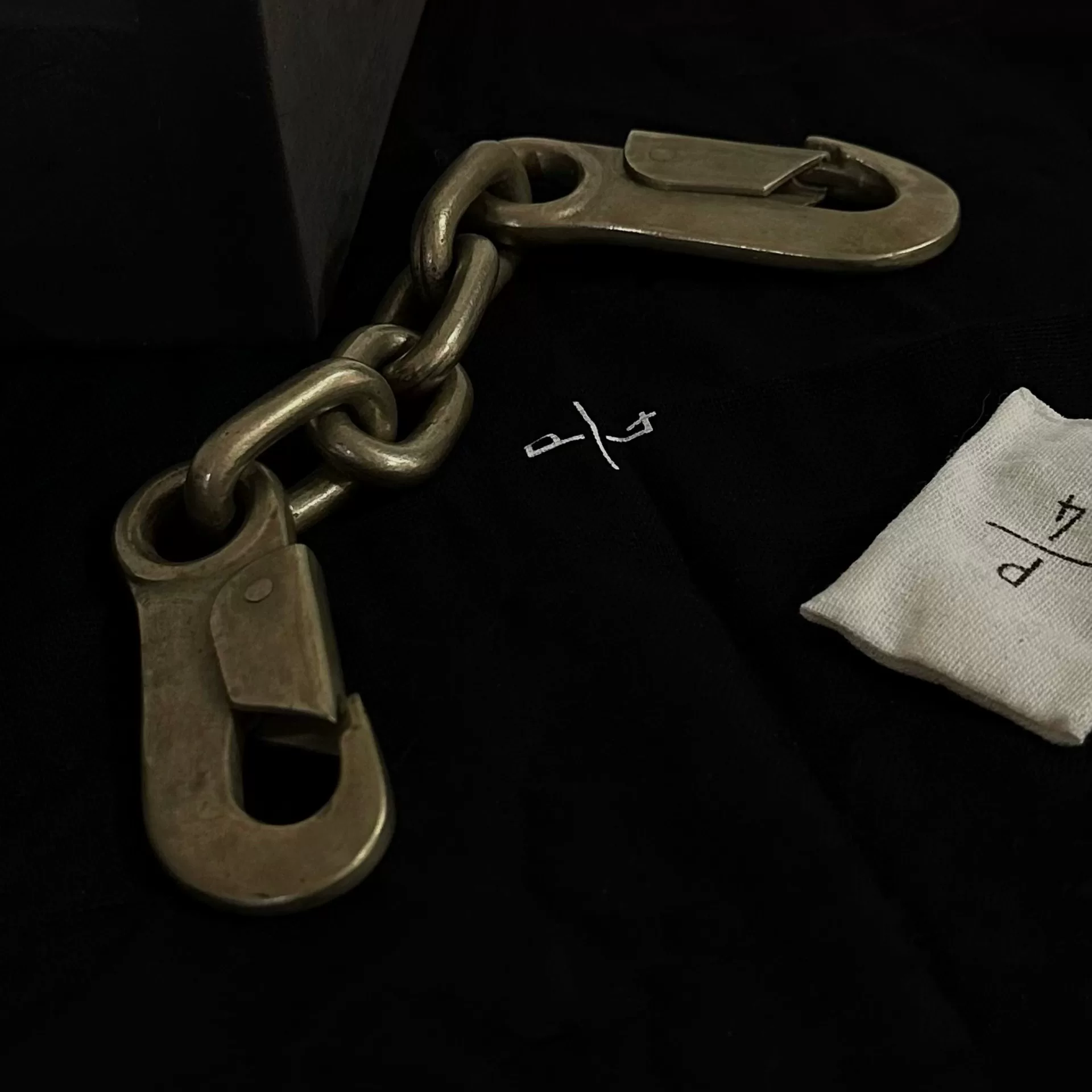 Parts of Four P/4 Solid Brass Double Hook Chain