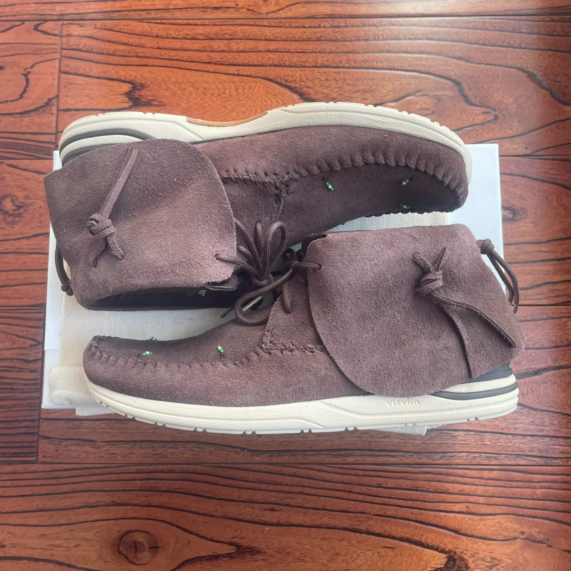 Visvim 23ss FBT Lhamo Folk Moccasin Shoes — detail
