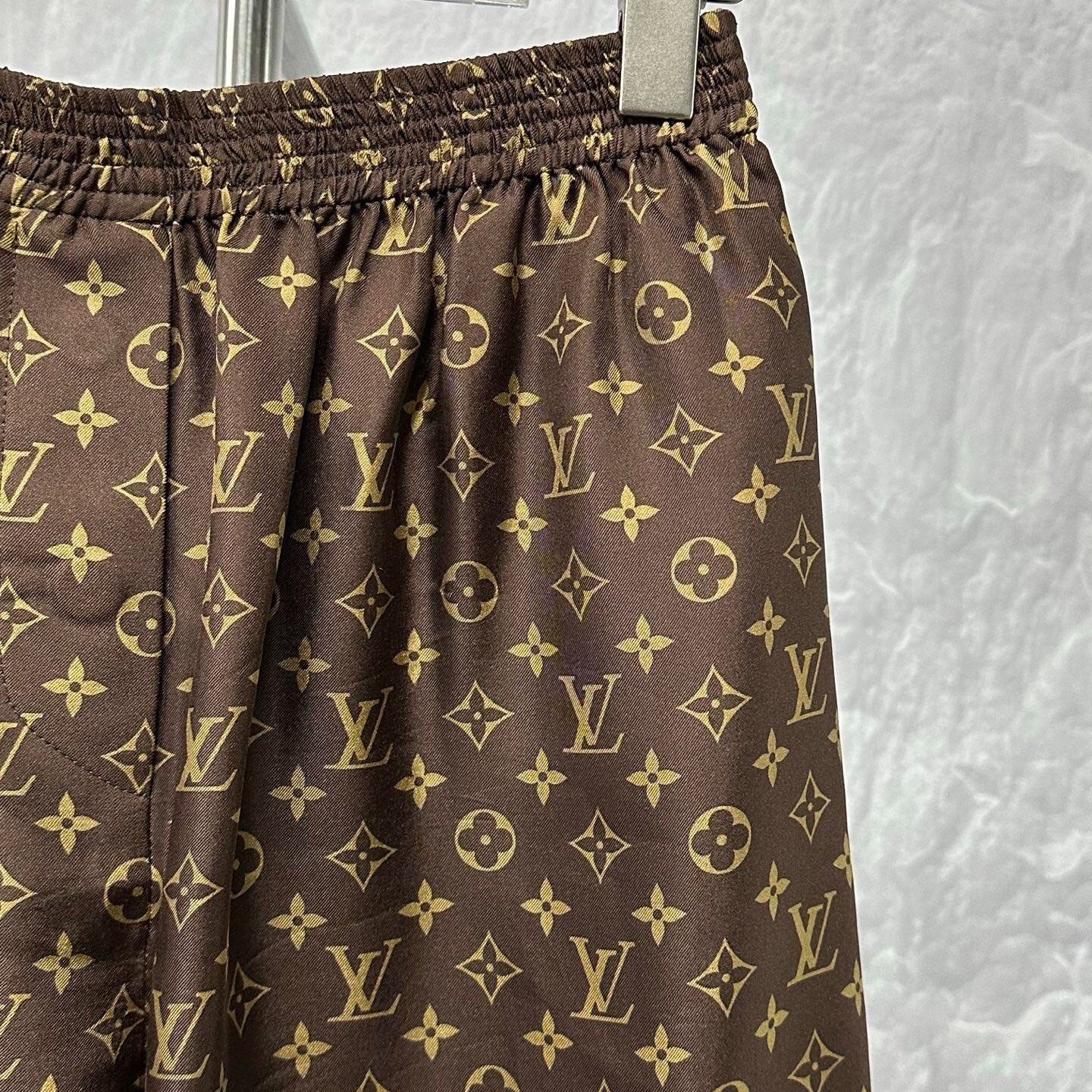 Louis Vuitton Monogram Print Shorts — back