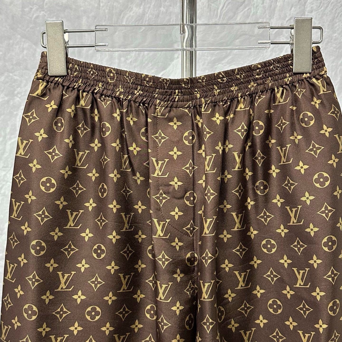 Louis Vuitton Monogram Print Shorts — front
