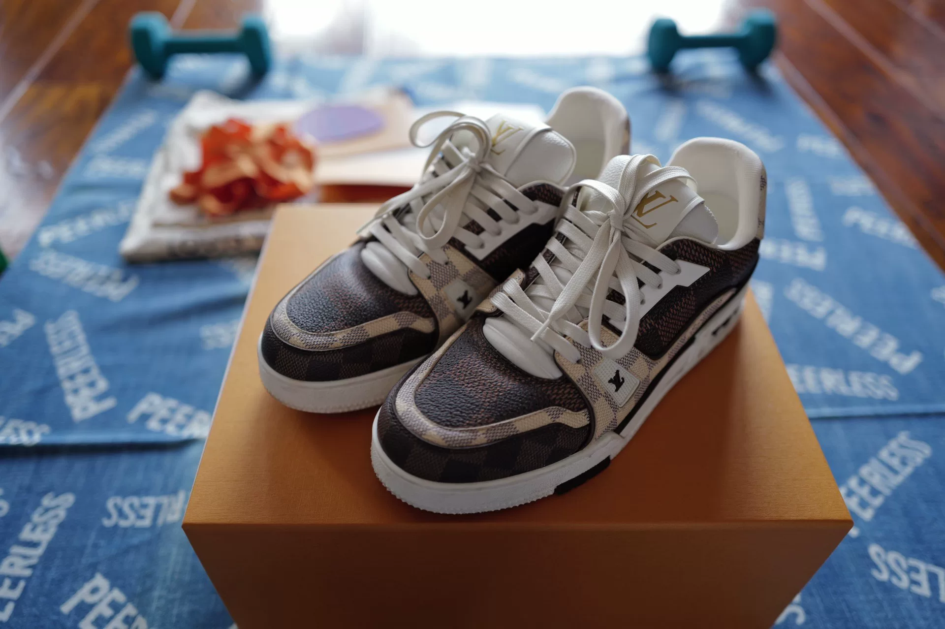 Louis Vuitton Trainer Checkerboard — front