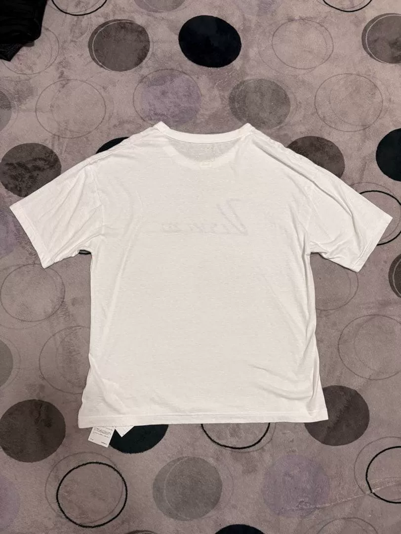 visvim 25ss JUMBO TEE S/S White Oversized — detail