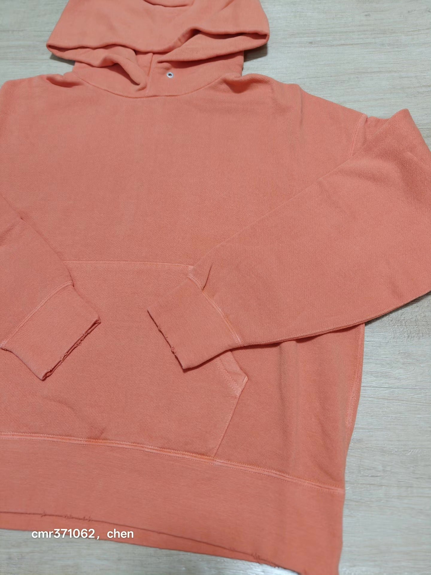 VISVIM 22SS AMPLUS SB Orange Hoodie — back