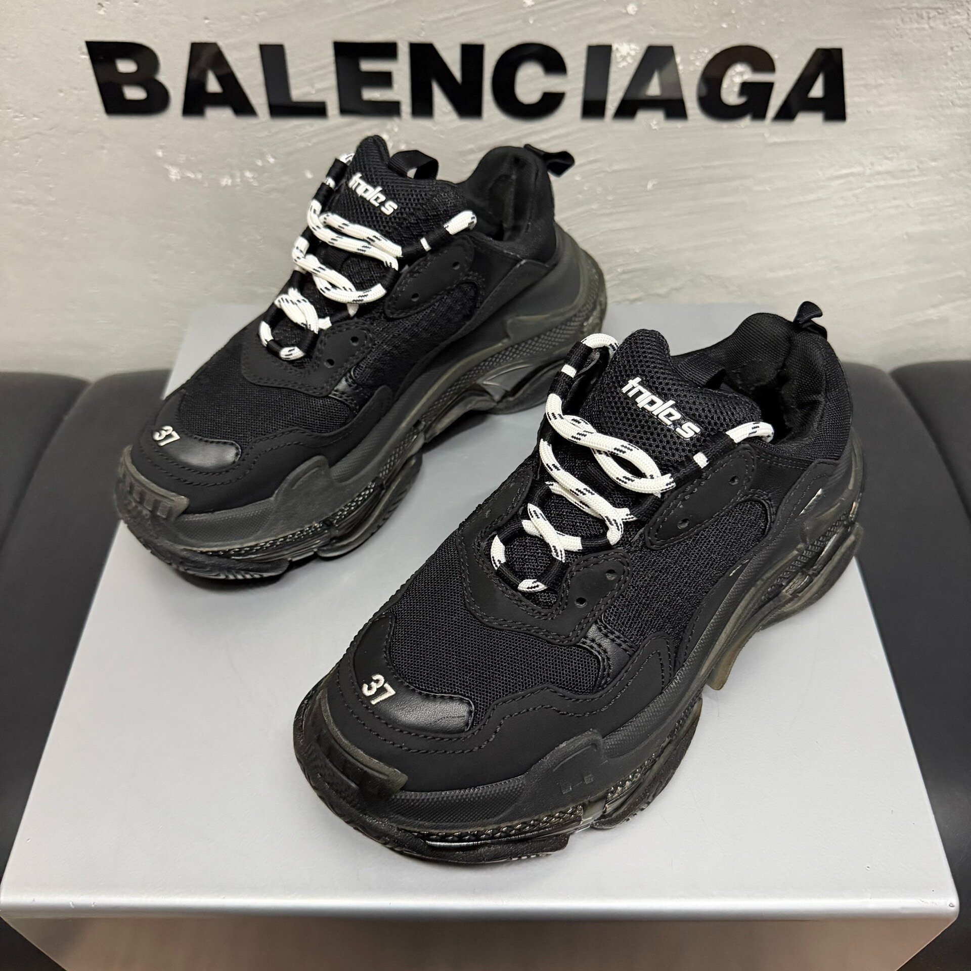 Balenciaga Triple S Black Sneakers