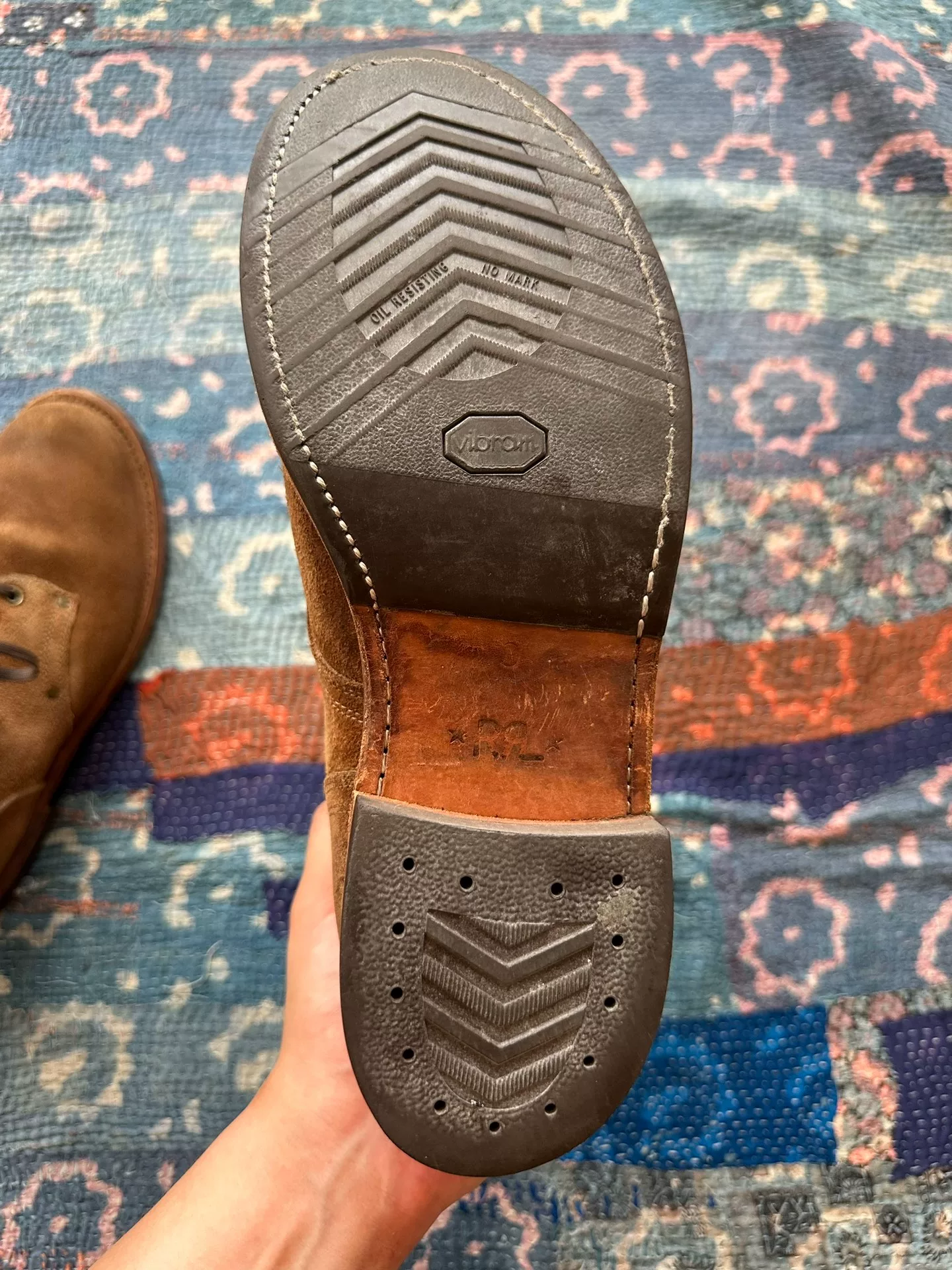 RRL Ralph Lauren Julian Suede Work Boots — back