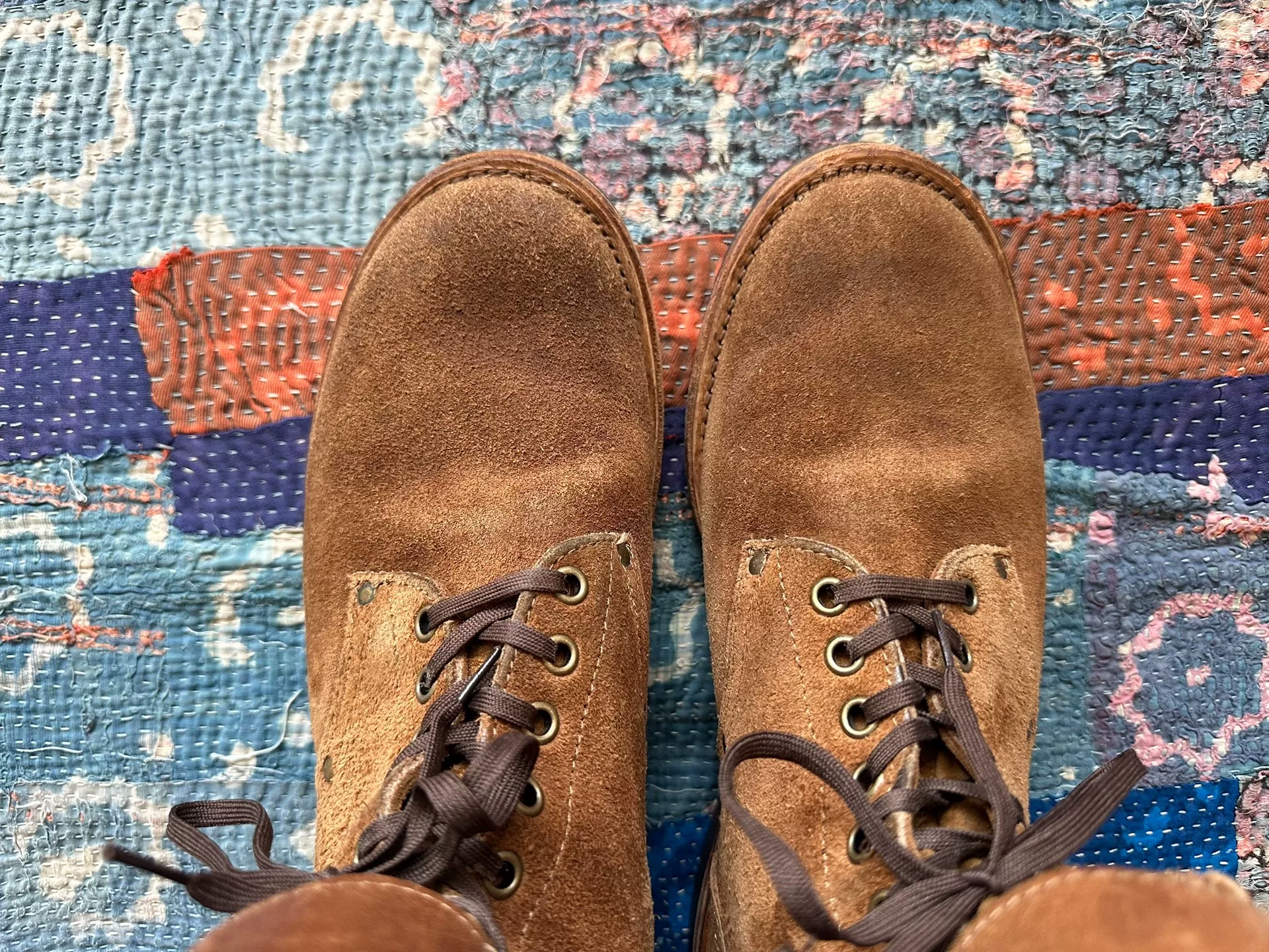 RRL Ralph Lauren Julian Suede Work Boots — front
