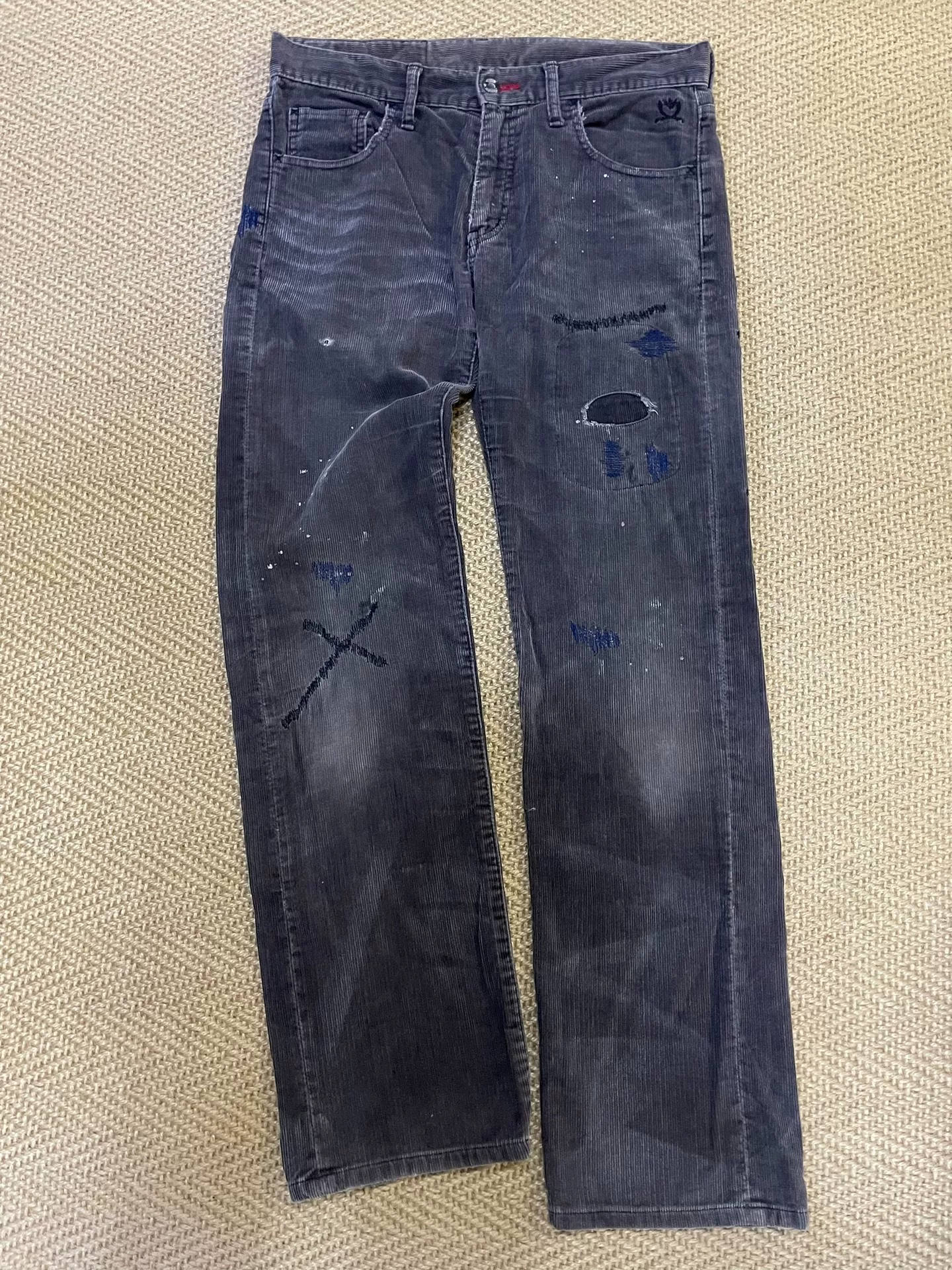 NEIGHBORHOOD Washed Distressed Corduroy Pants