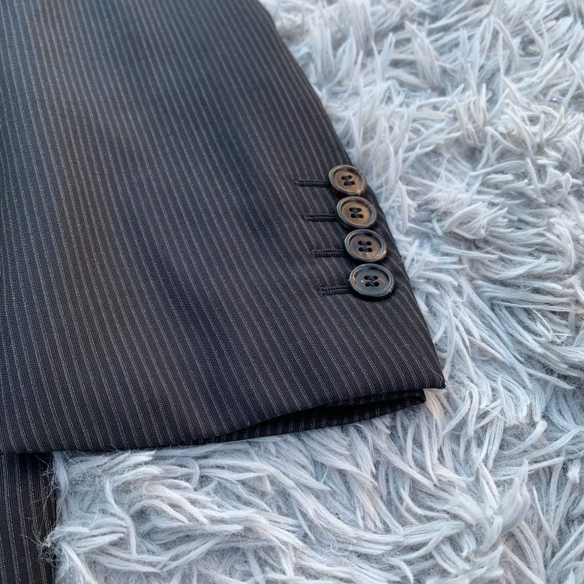 Dior Homme Striped Wool Suit — detail