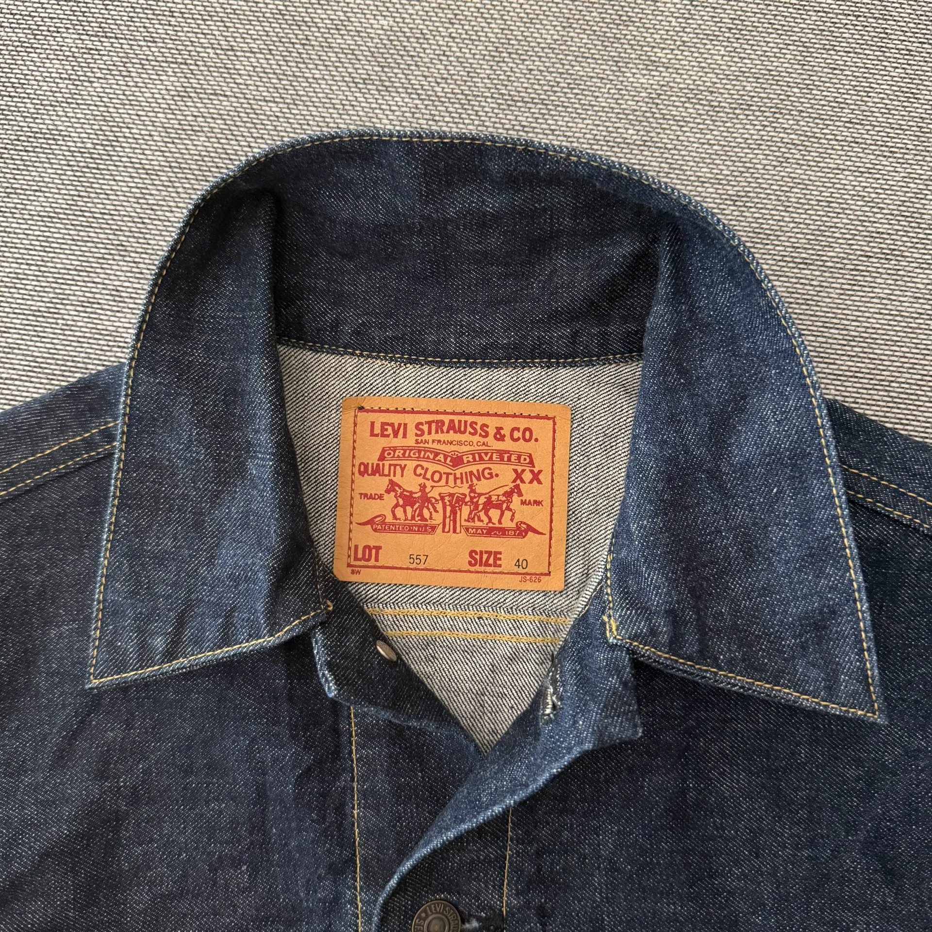 Levi's LVC557 Type3 Denim Jacket — detail