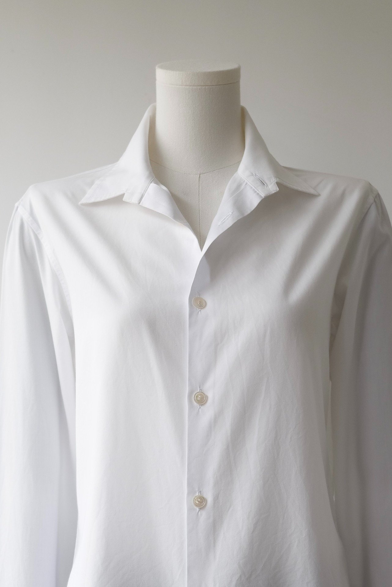 Yohji Yamamoto Minimal Collared Shirt — front