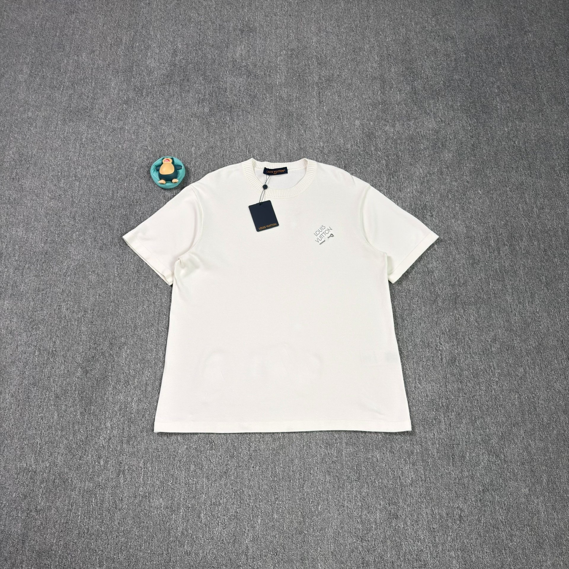 Louis Vuitton White Embroidered Logo T-Shirt