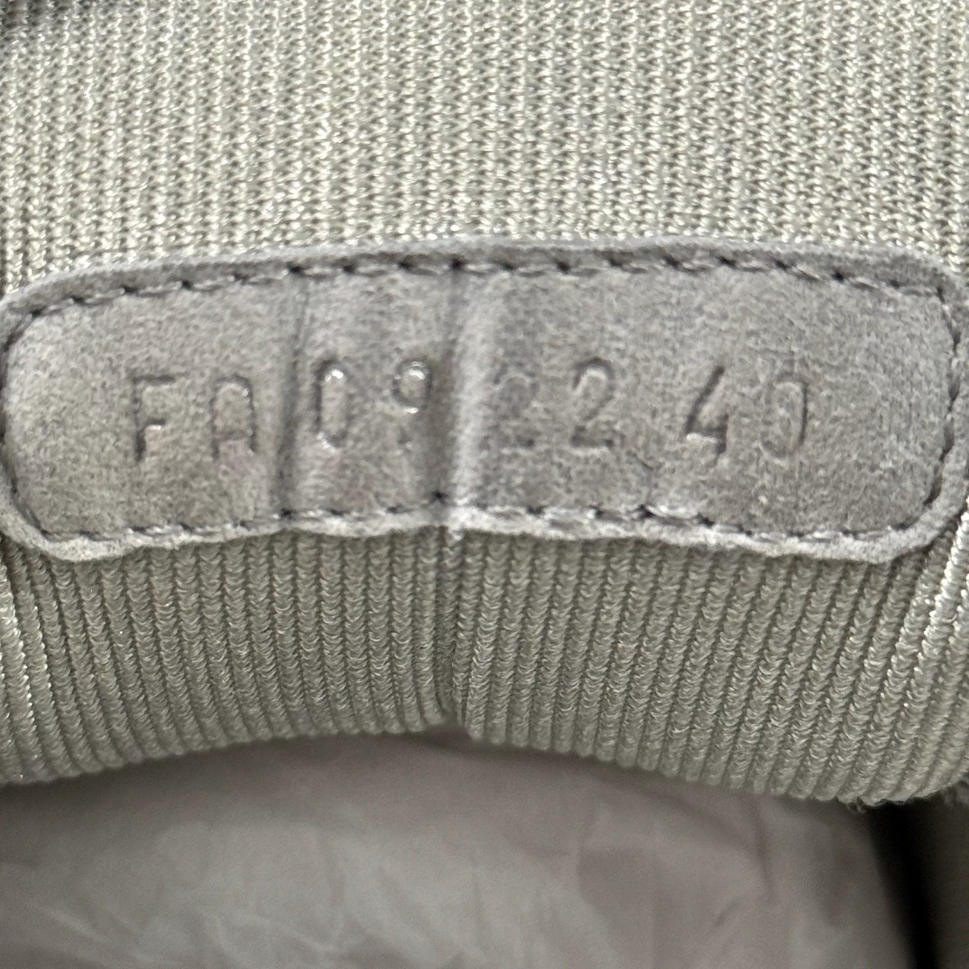 Dior B27 Gray Low-Top Sneakers — label