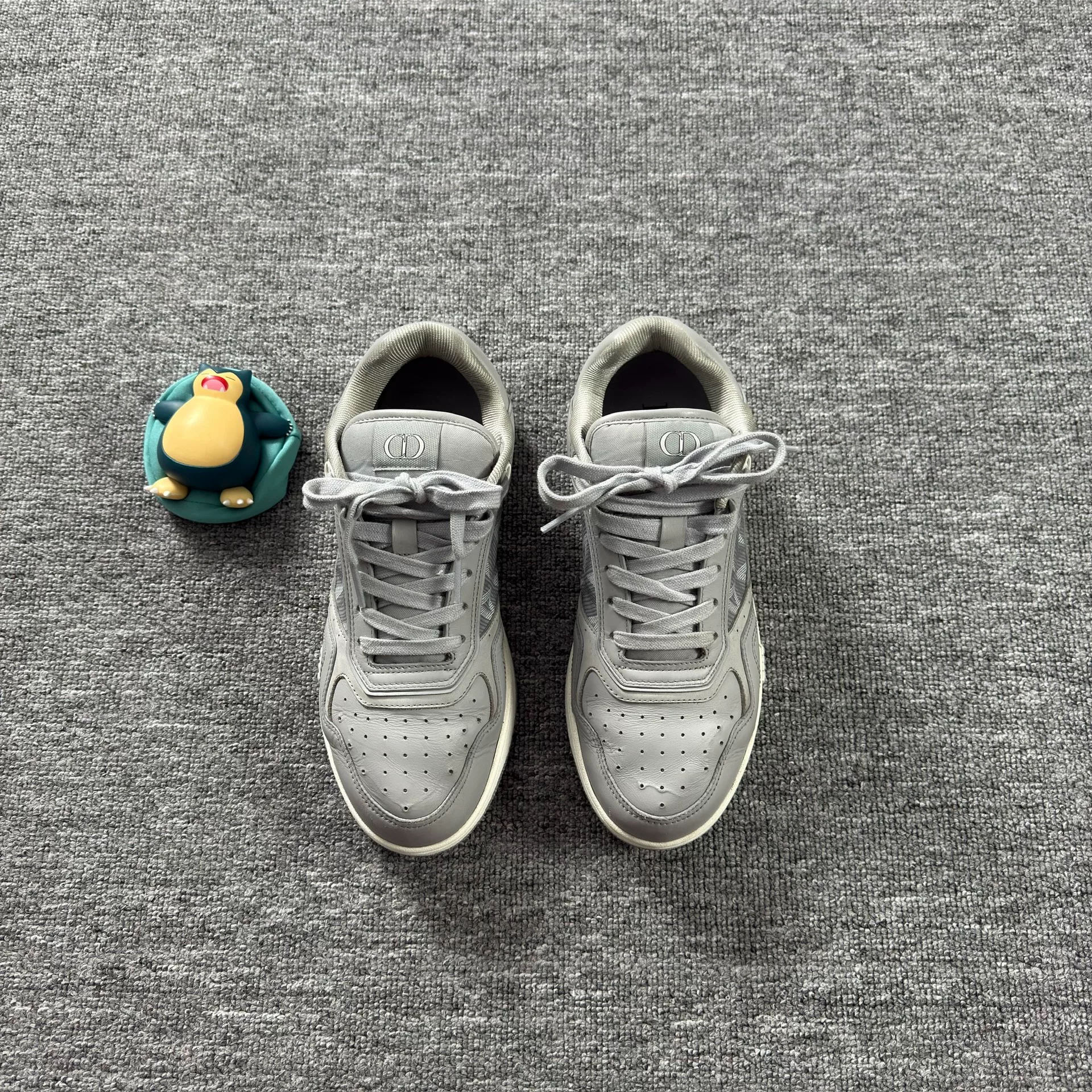Dior B27 Gray Low-Top Sneakers — front