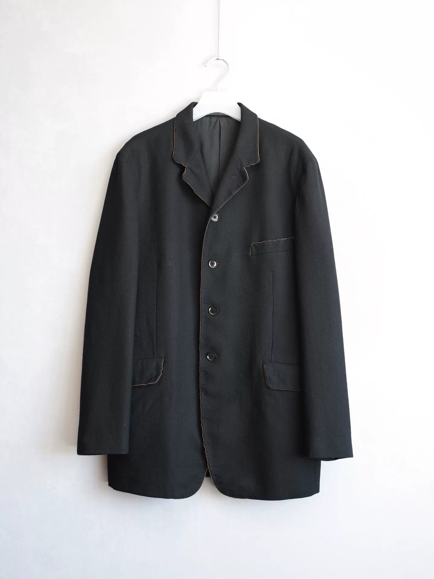 Yohji Yamamoto 00AW Handmade Gold Beaded Jacket — front