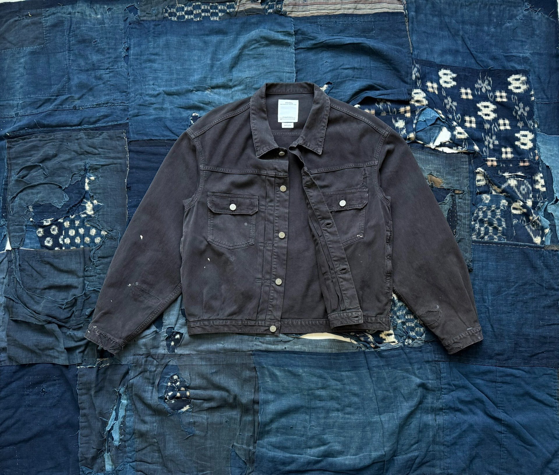 VISVIM 22SS 101XX CRASH DRY PIQUE JKT — front
