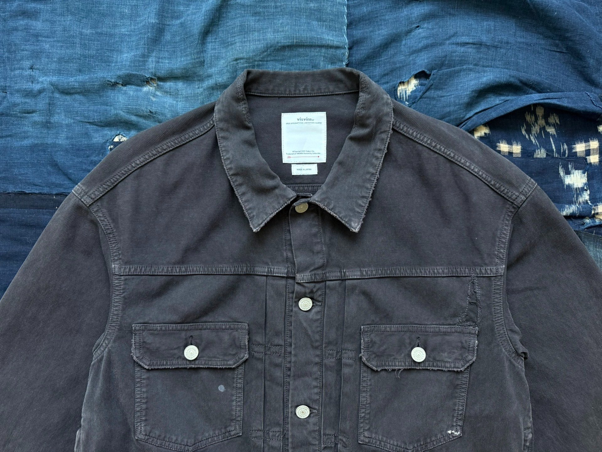 VISVIM 22SS 101XX CRASH DRY PIQUE JKT — back