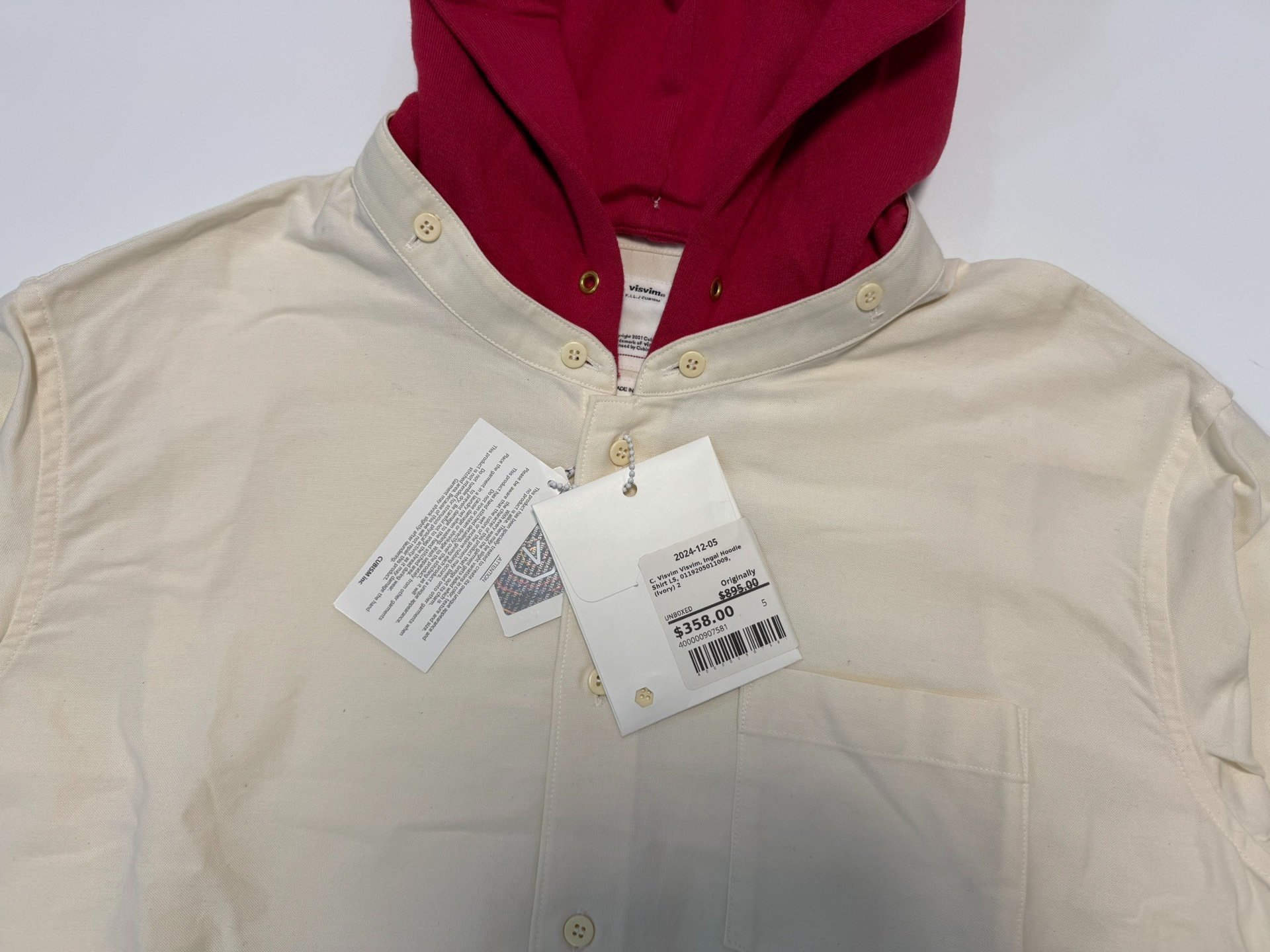 Visvim Ingall Hoodie Shirt — front