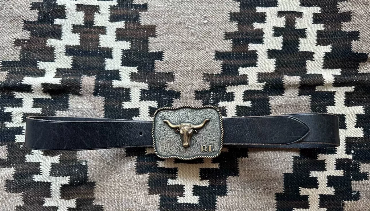 Ralph Lauren Western Bull Head Belt Buckle
