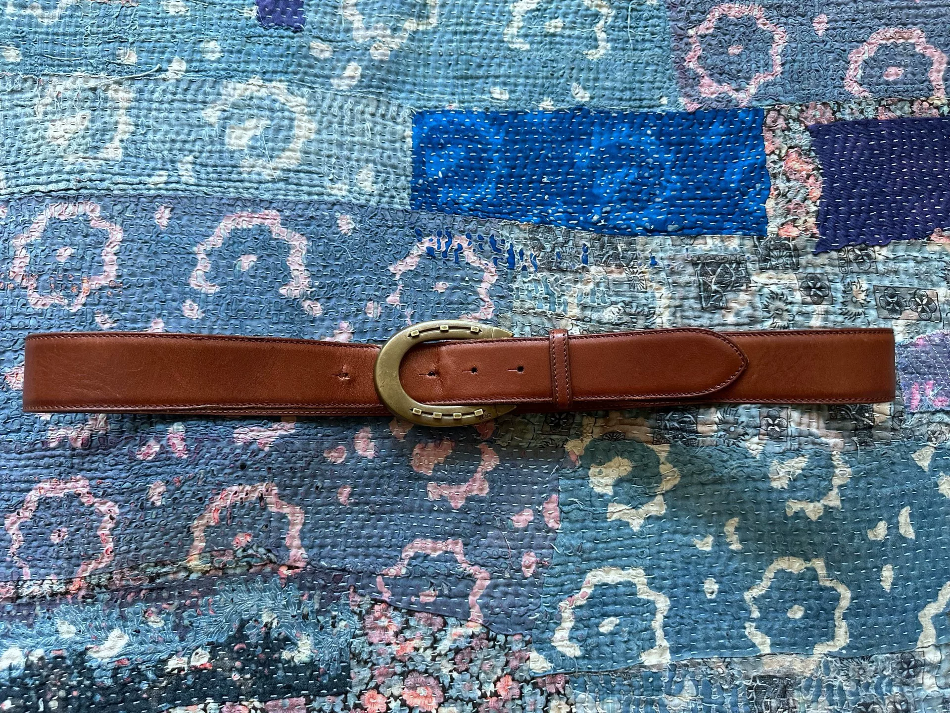 Ralph Lauren Western Bull Head Belt Buckle — detail