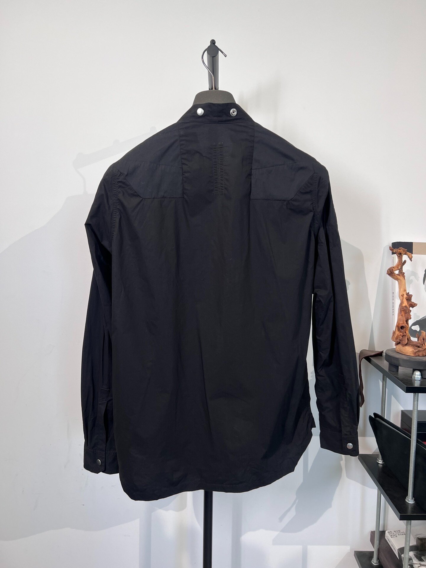 Rick Owens V-neck Button Shirt Jacket — front