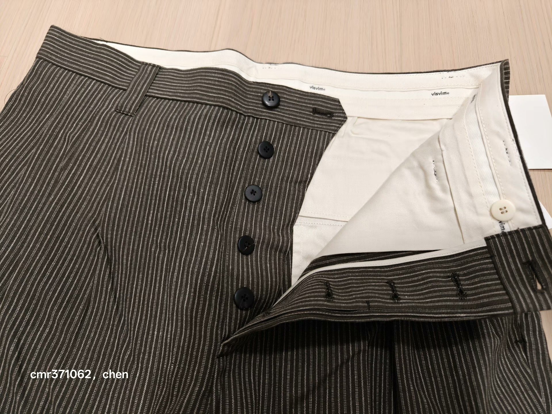 VISVIM 24SS MCCLOUD SLACKS SANTOME — back