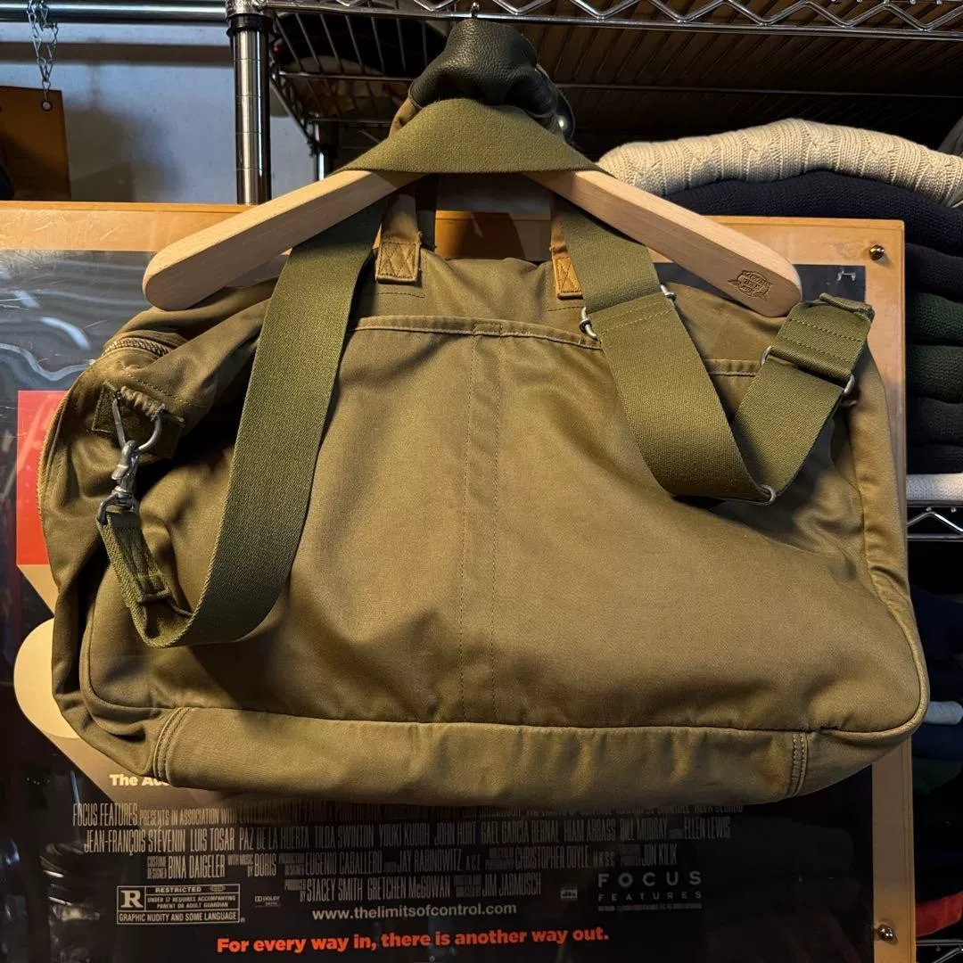 PORTER LOVE&PEACE Olive Green Shoulder Bag — front