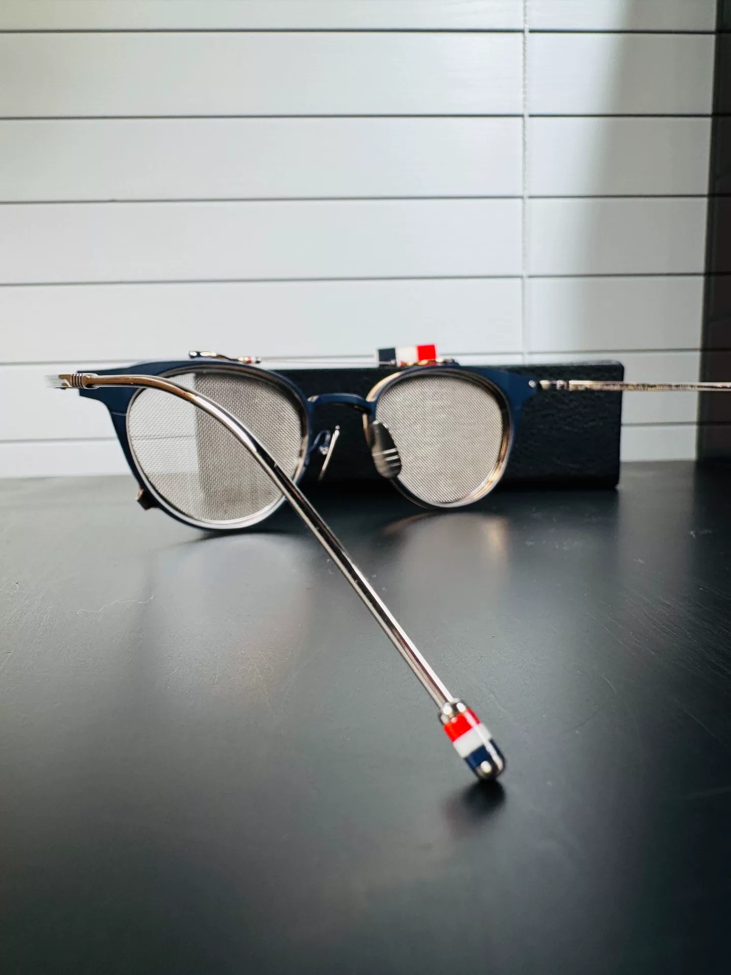 Thom Browne TBS-814 Flip-Up Eyeglasses — label