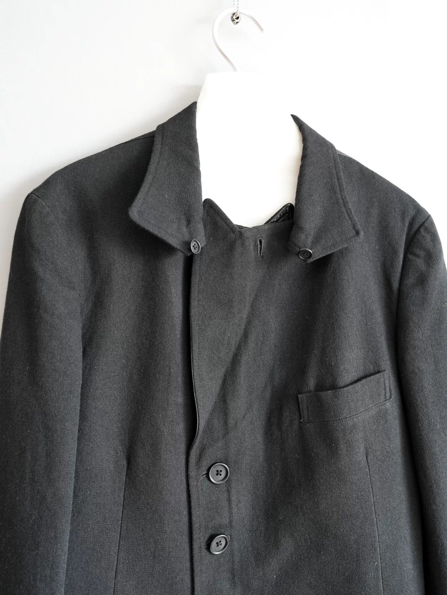 Yohji Yamamoto 13AW Patchwork Leather Jacket — label