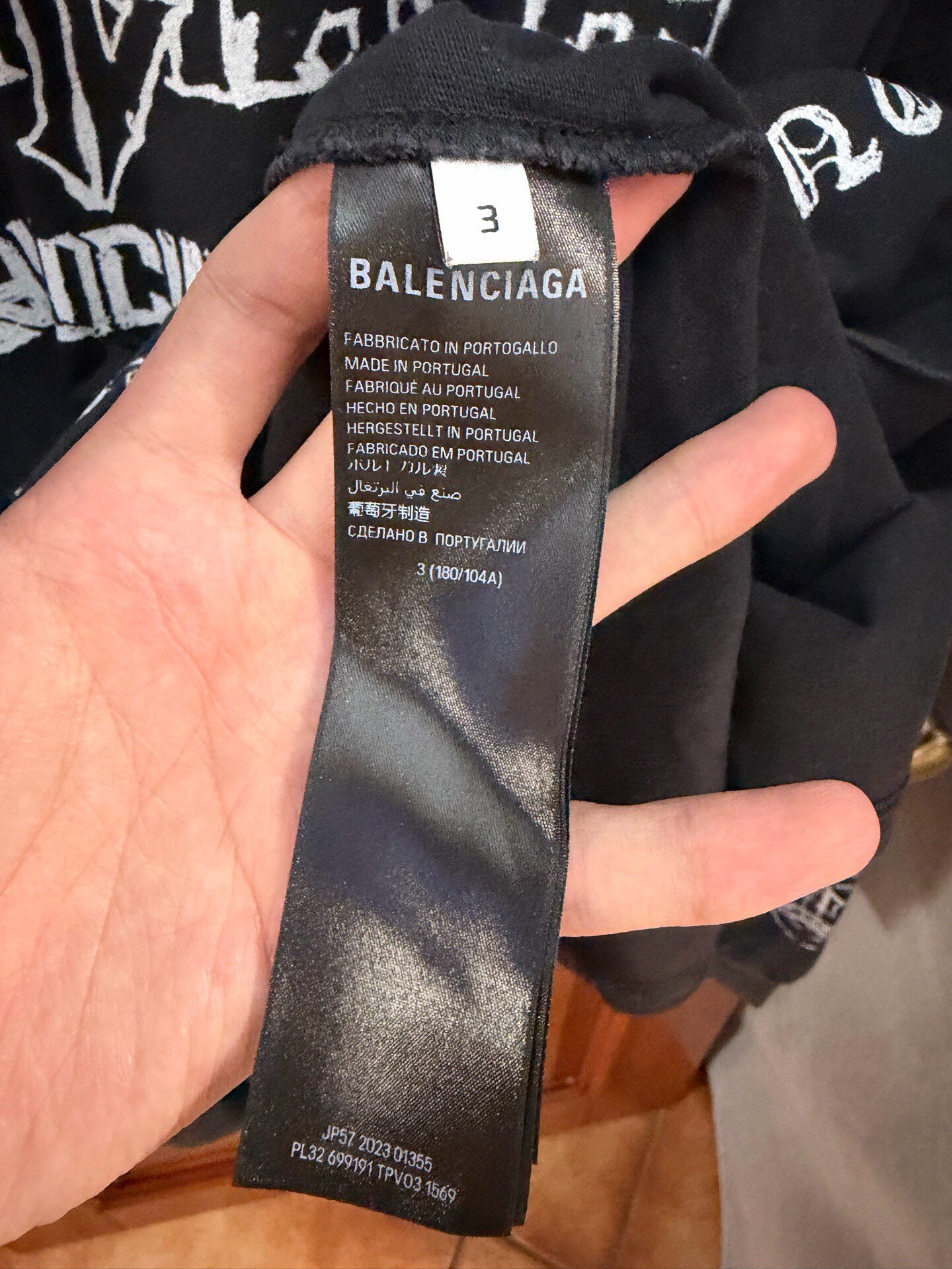 Balenciaga Year of Dragon Graffiti Longsleeve — back