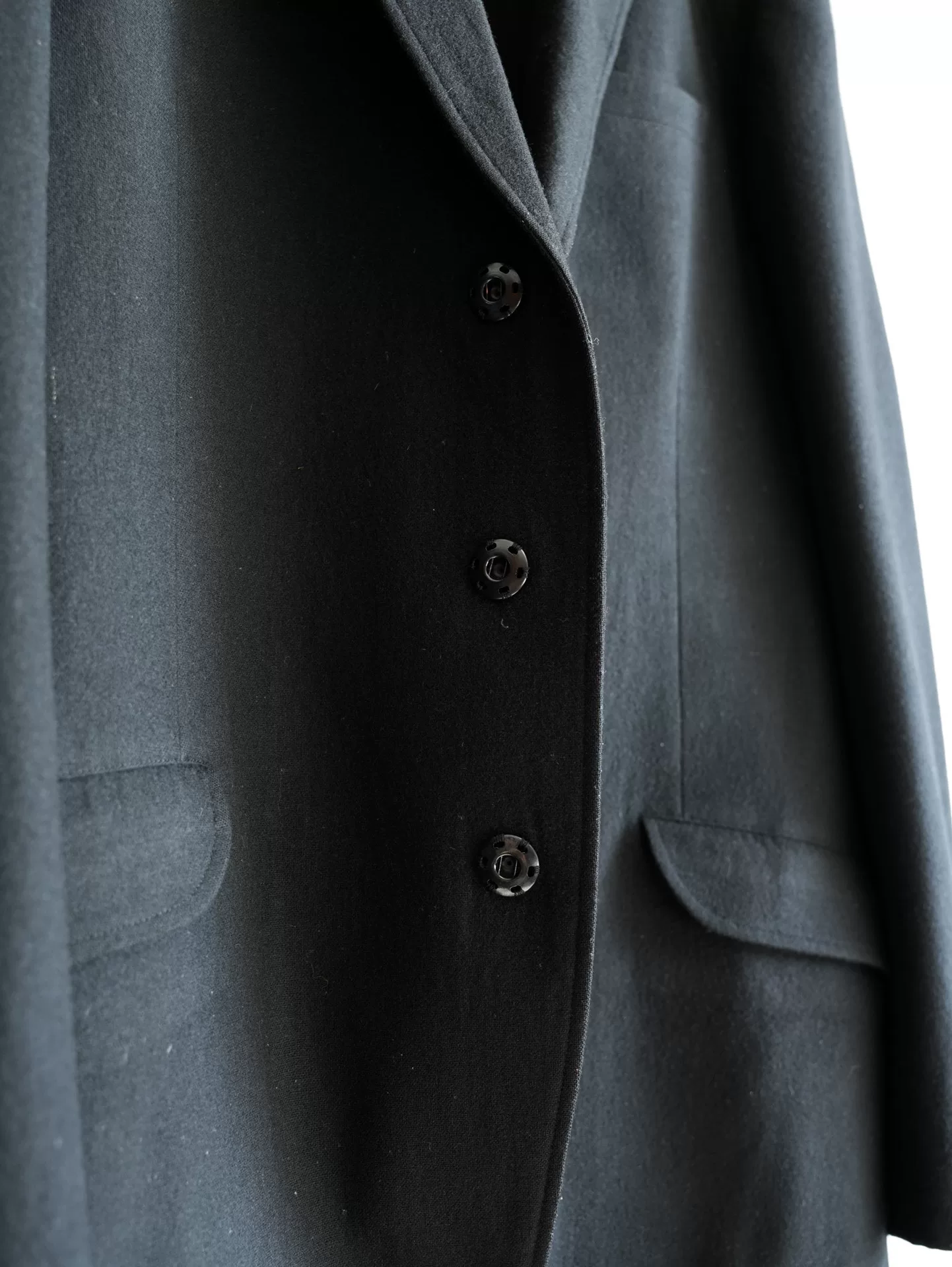Yohji Yamamoto 12AW Button Jacket — detail