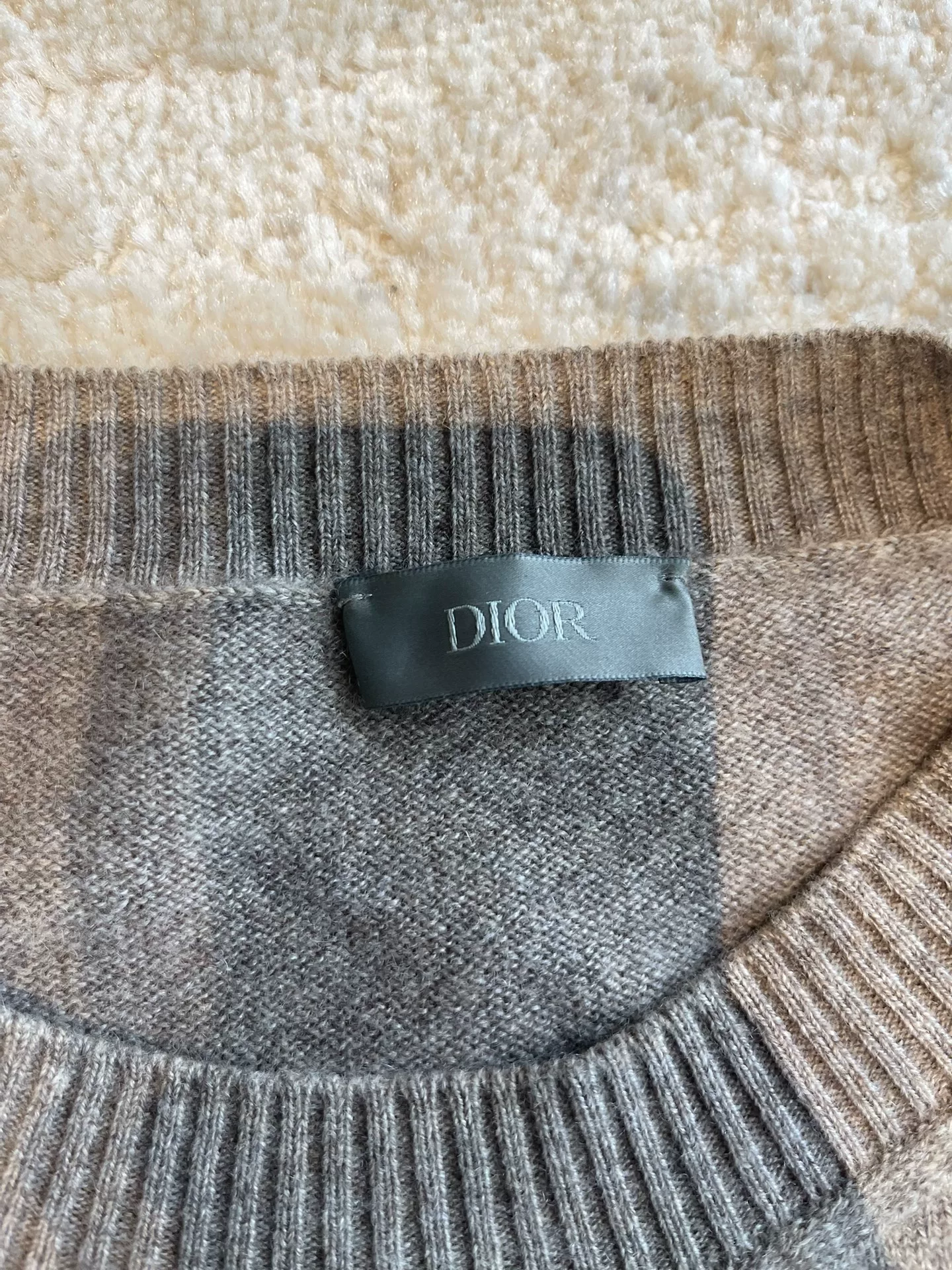 Dior Artist Collaboration Cashmere Sweater — back
