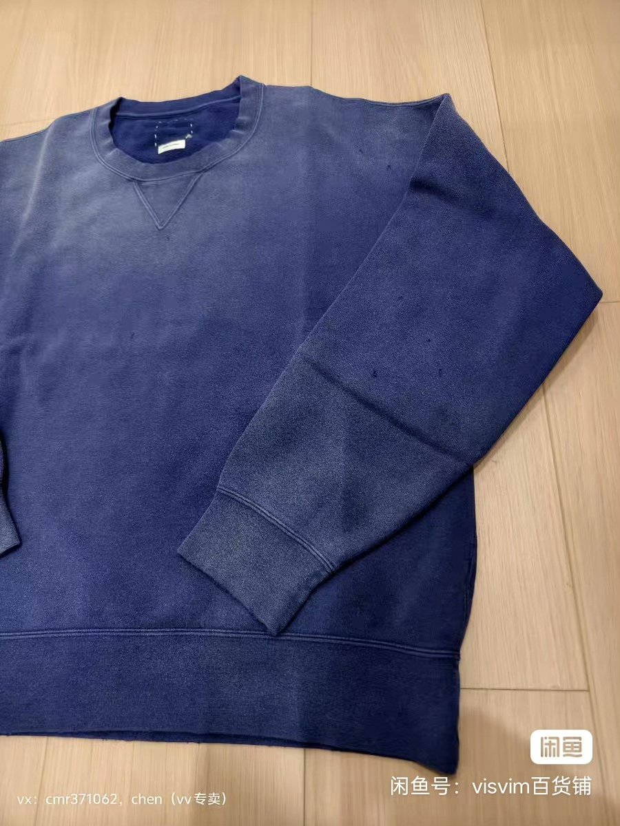 VISVIM 24AW JUMBO SB SWEAT L/S CRASH — detail