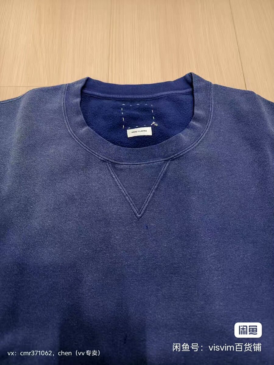 VISVIM 24AW JUMBO SB SWEAT L/S CRASH — back